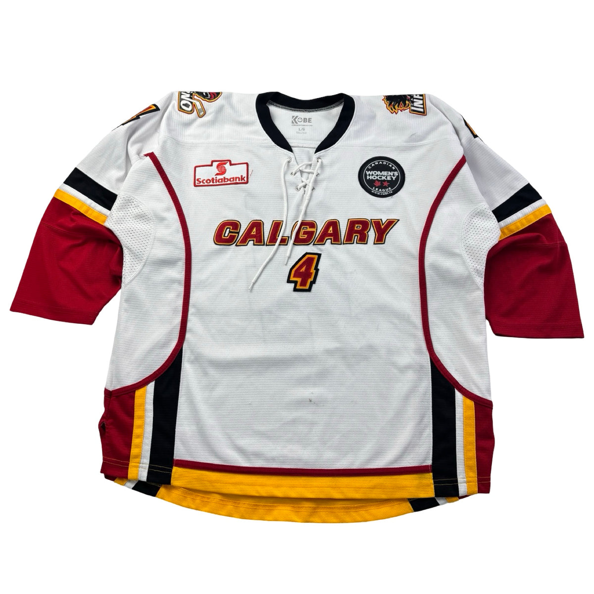 Vintage Kobe Calgary Inferno Laura Dostaler CWHL Away Jersey