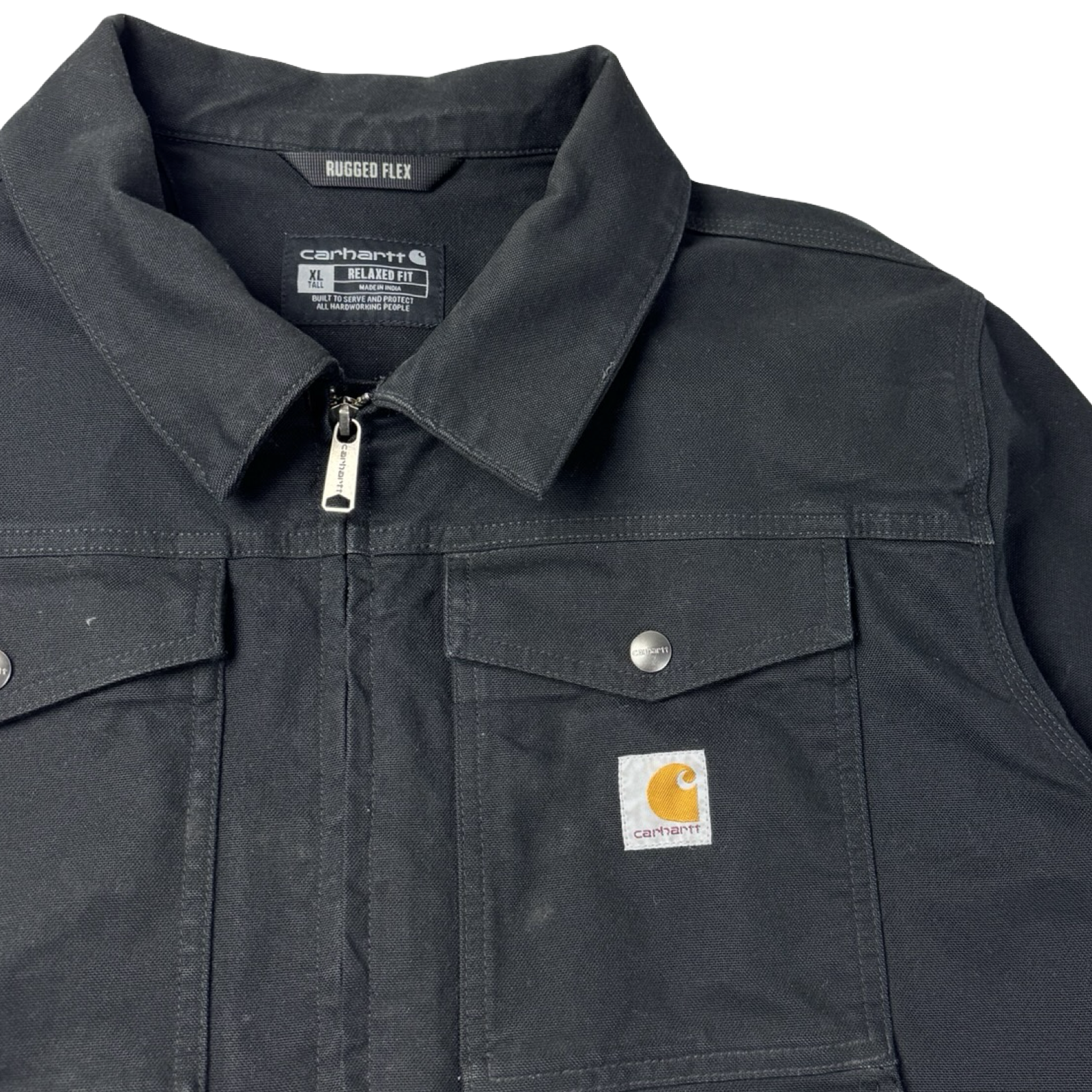 Carhartt Zip Up Duck Canvas Jacket Black