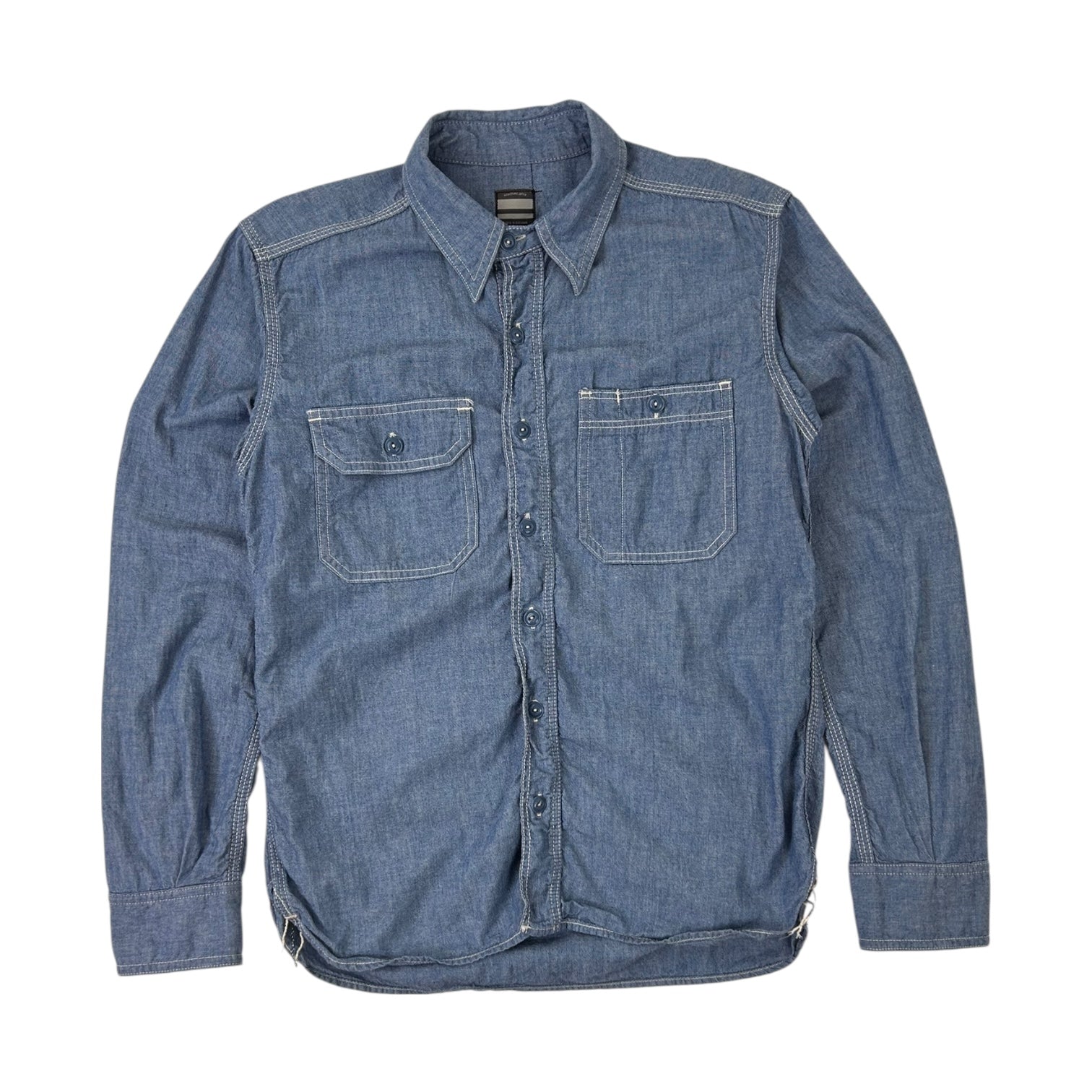 Momotaro Jeans MS044 Long Sleeve Button Up Chambray