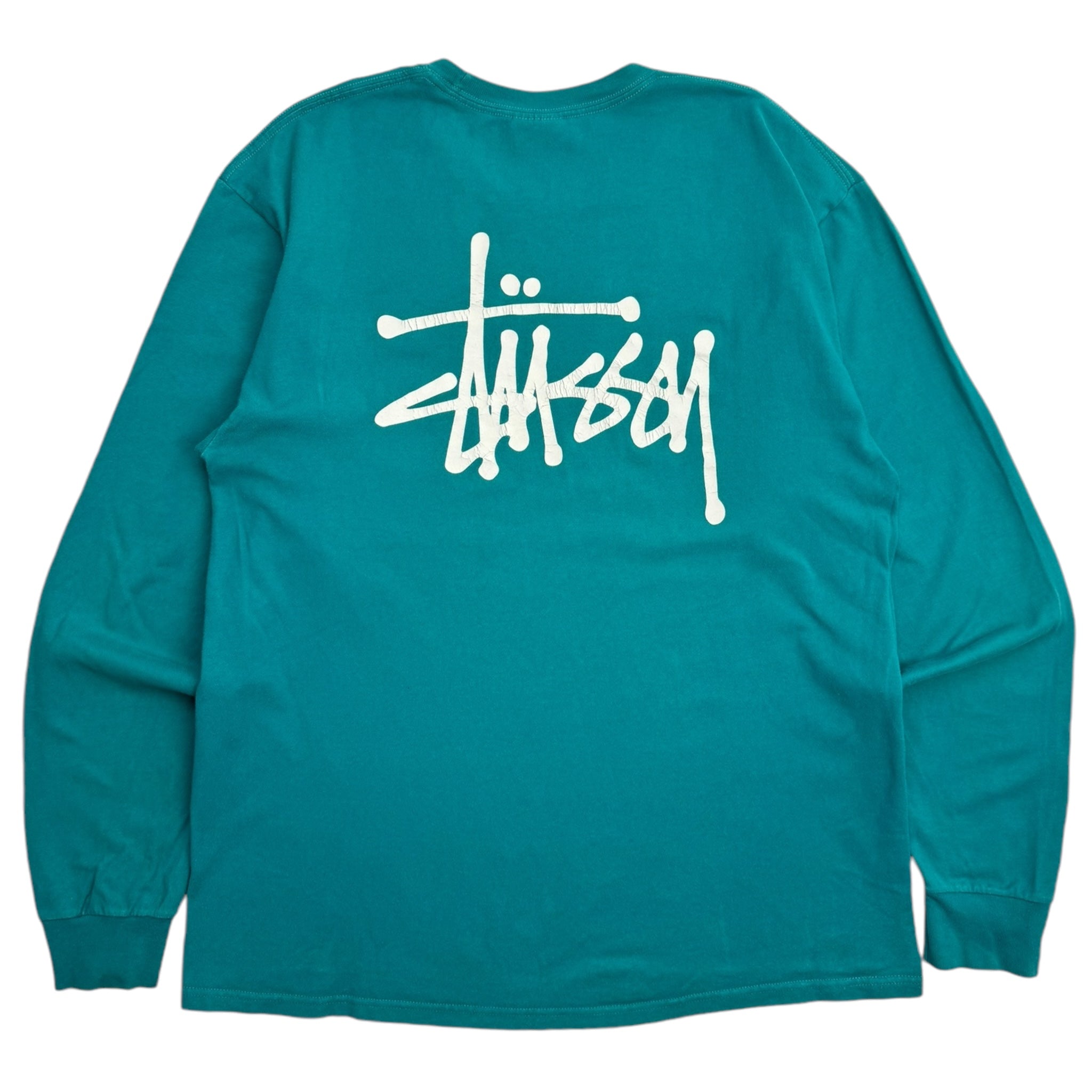 Stüssy Classic Logo Longsleeve Aqua/Teal