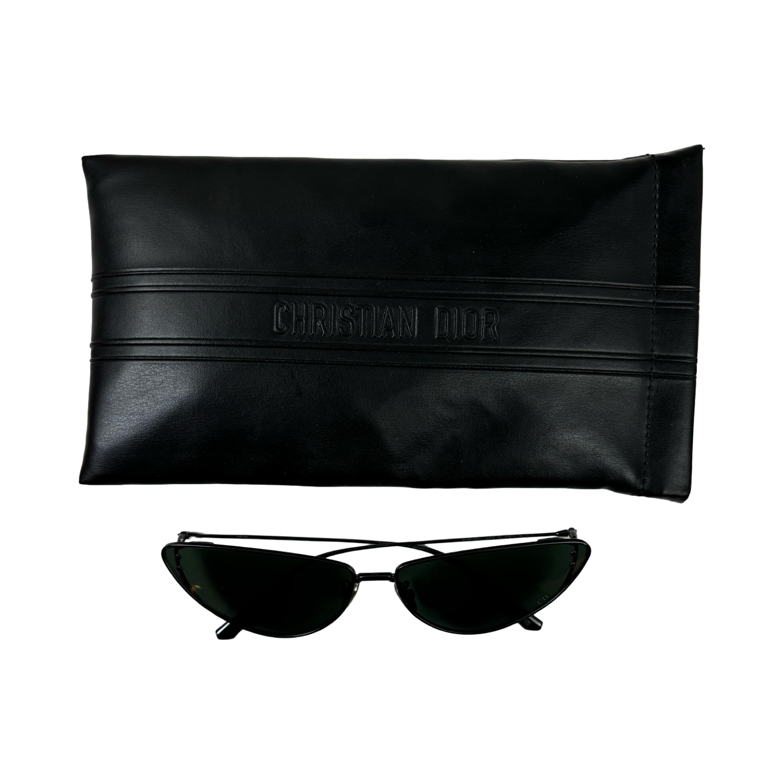 (W) Dior Miss Dior B1U Cat-Eye Sunglasses Black