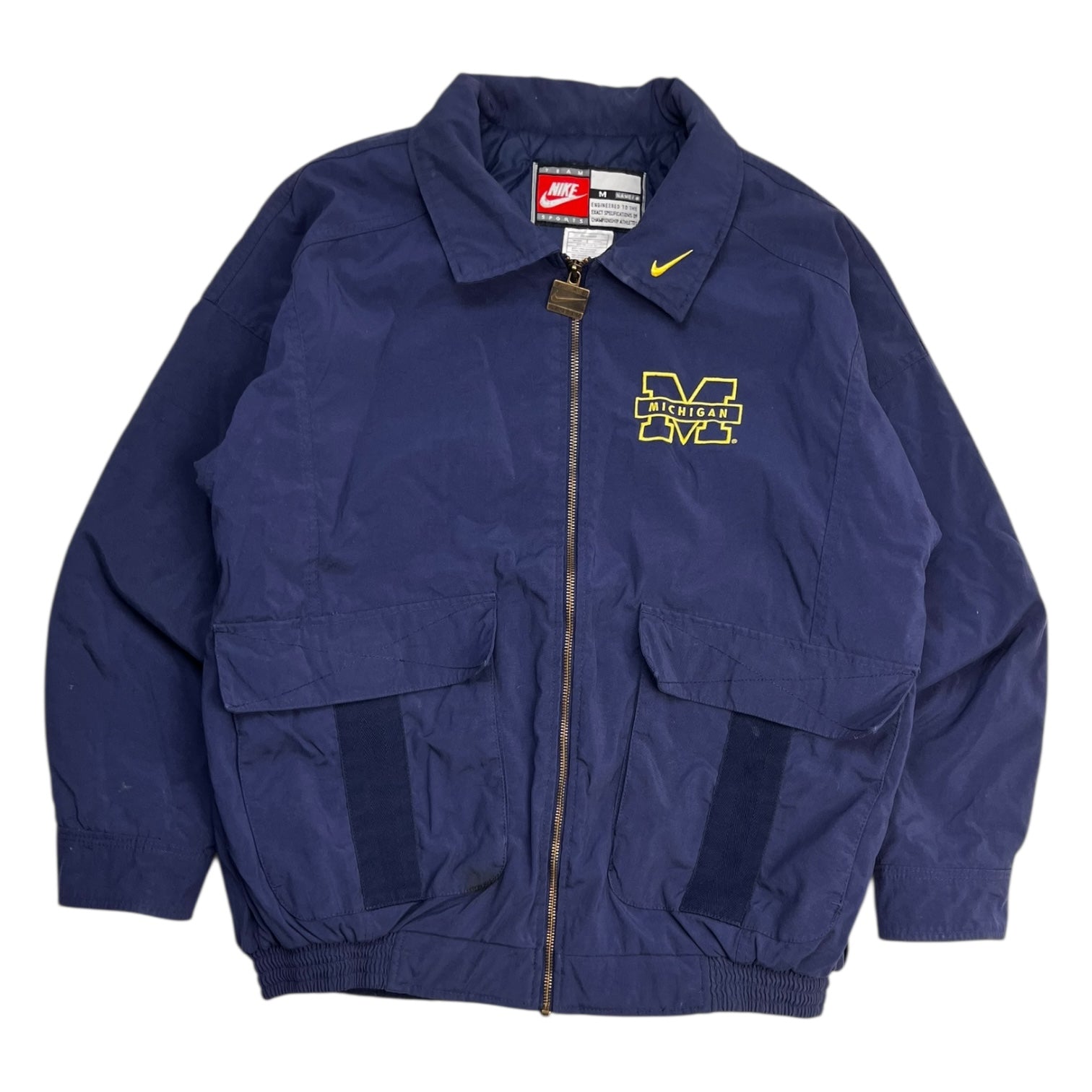 Vintage Nike Michigan Team Insulated Light Jacket