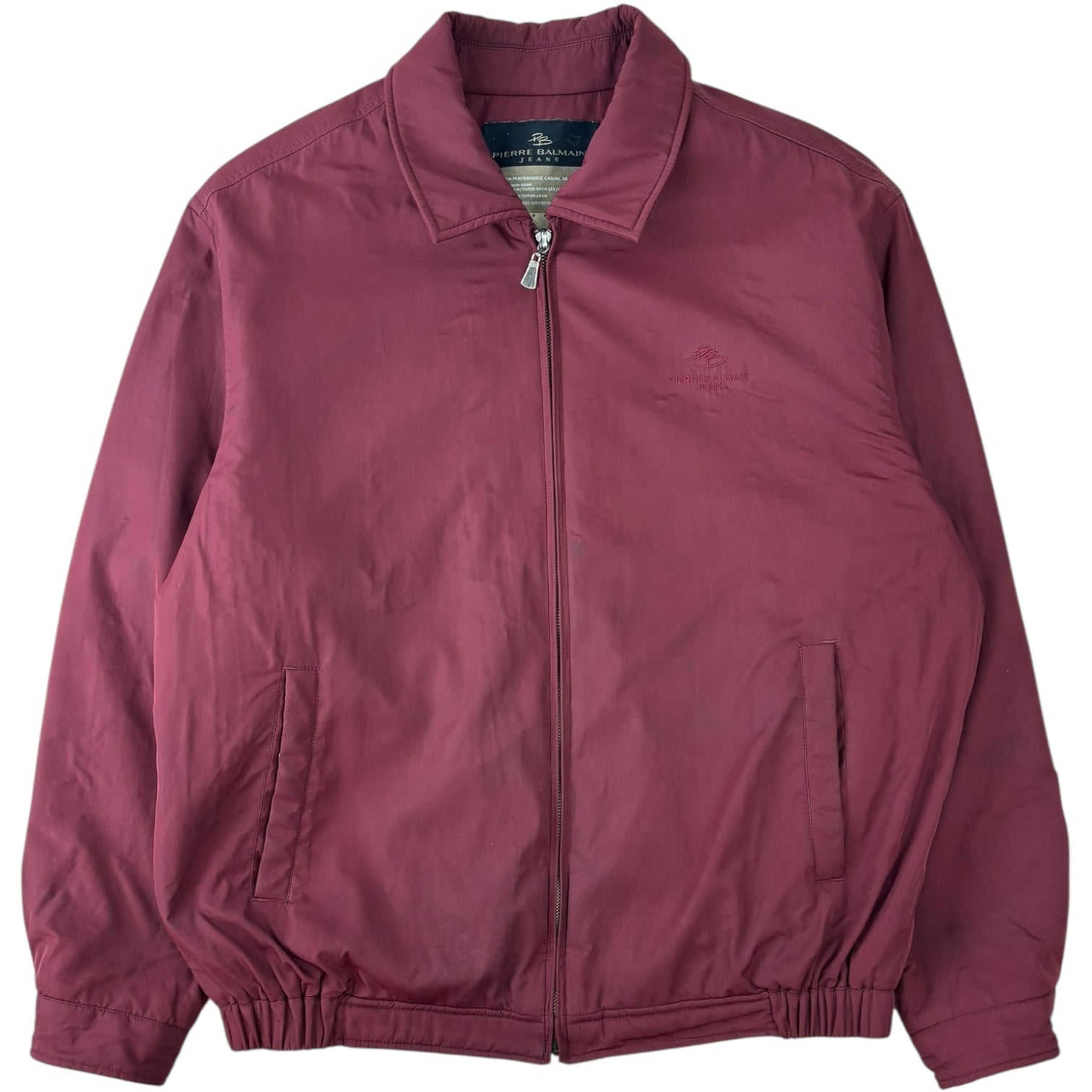 Pierre Balmain Jeans Bomber Jacket Maroon