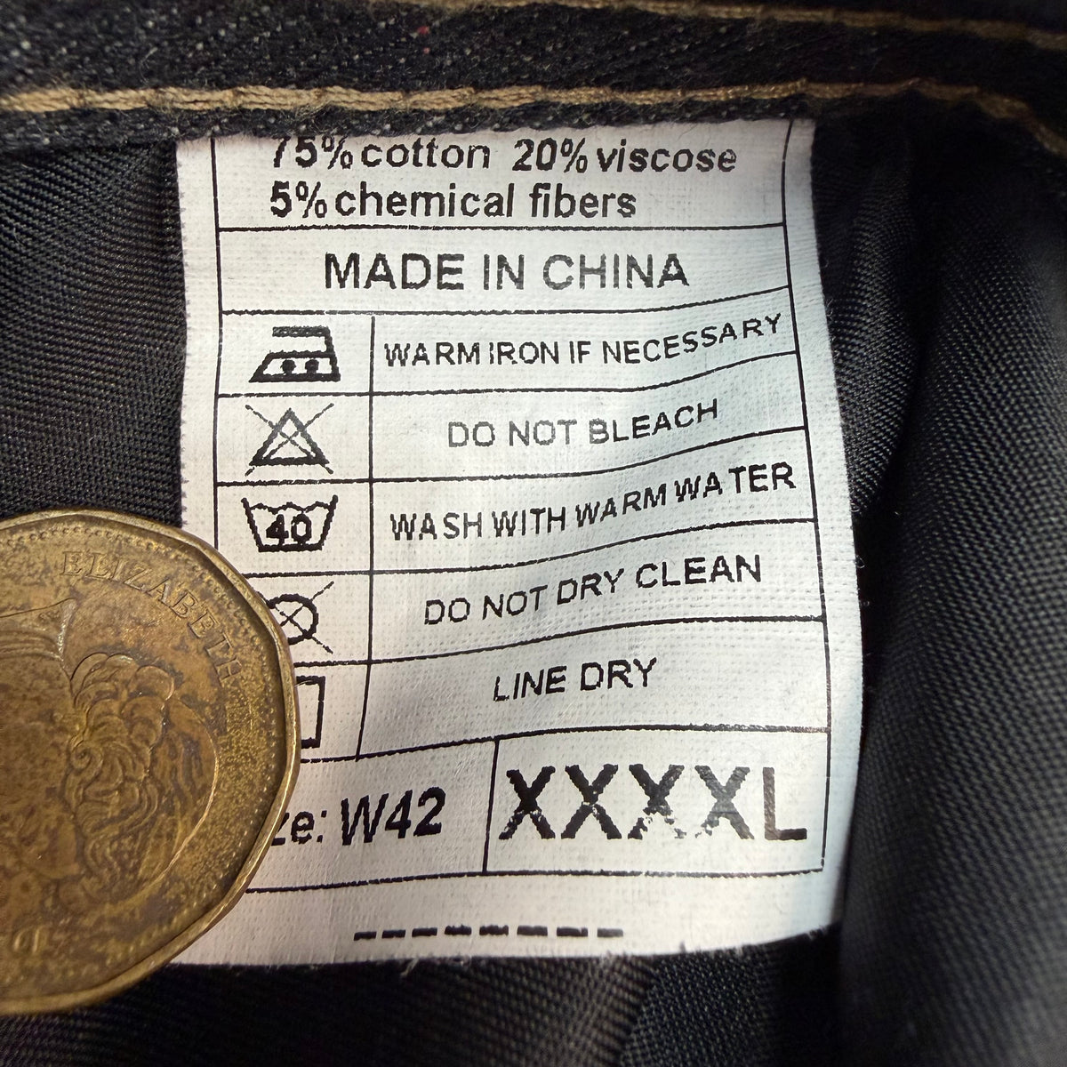 Vintage Y2K Embroidered Raw Denim Jeans Black