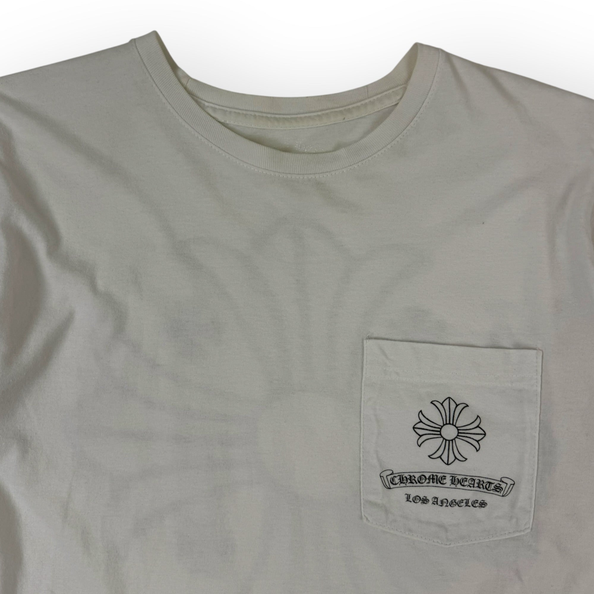 Chrome Hearts Los Angeles Exclusive Plus Cross Pocket T-Shirt White