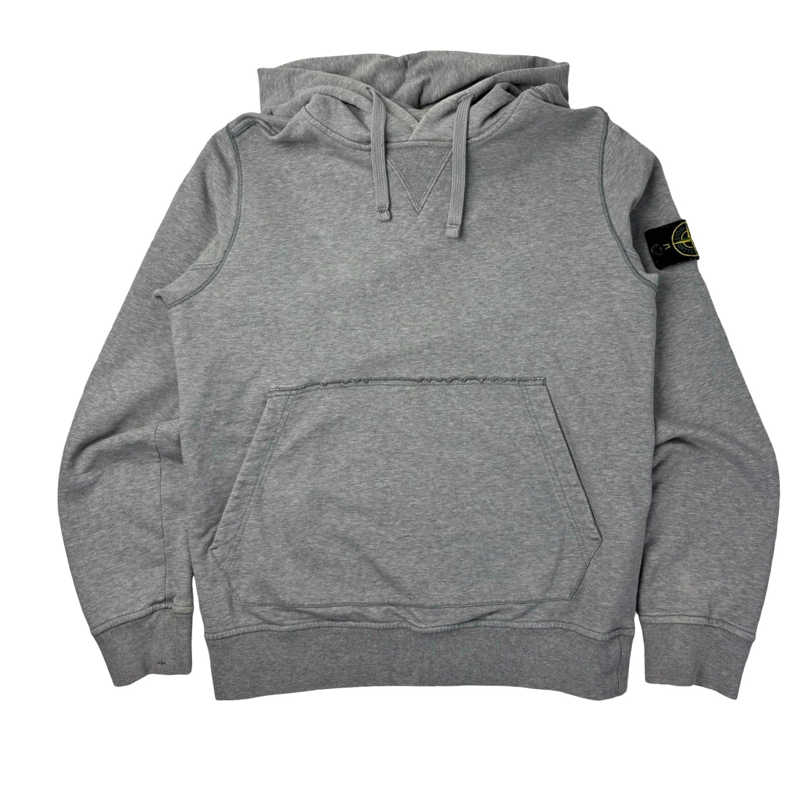 Stone Island Shoulder Compass Hoodie Grey