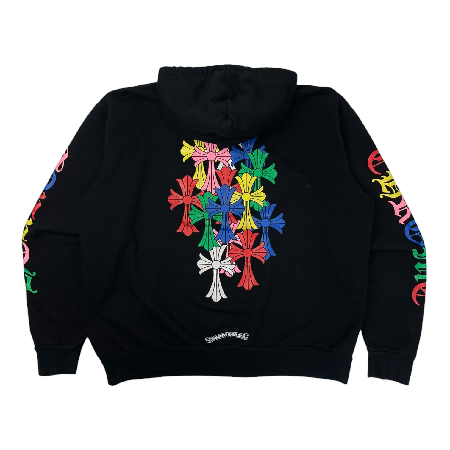 Chrome Hearts Multi Colour Cross Cemetery Hoodie Black