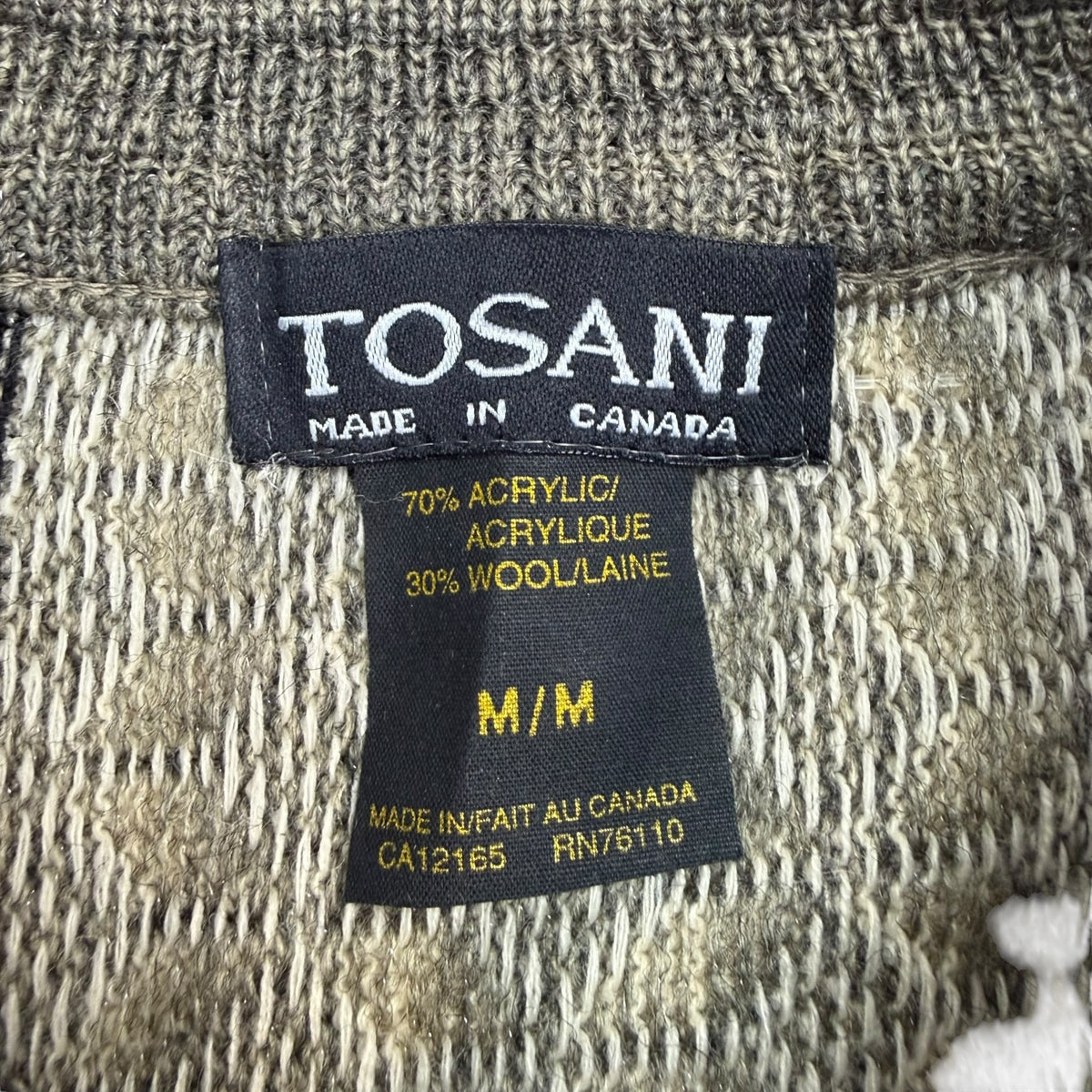 Vintage Tosani 3D Knit Sweater Beige