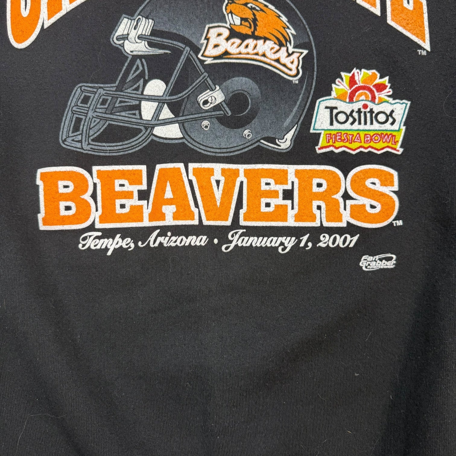 Vintage Oregon State Beavers Crewneck Black