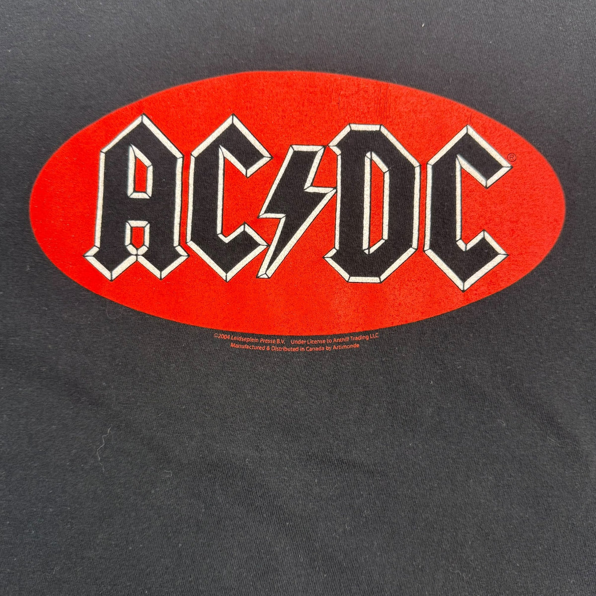 2004 AC/DC Logo Tee Black