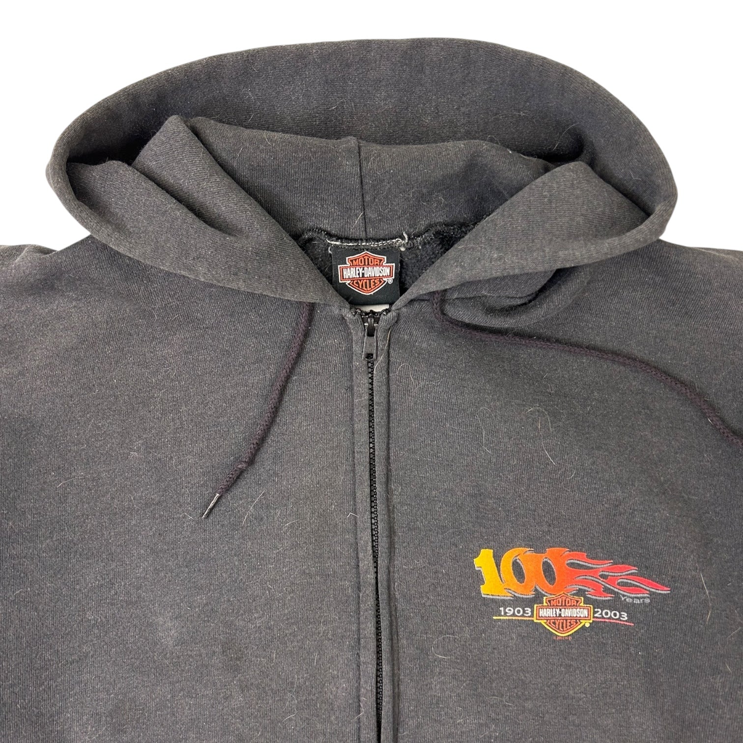 2003 Harley Davidson Northern Utah Zip Up Hoodie Black
