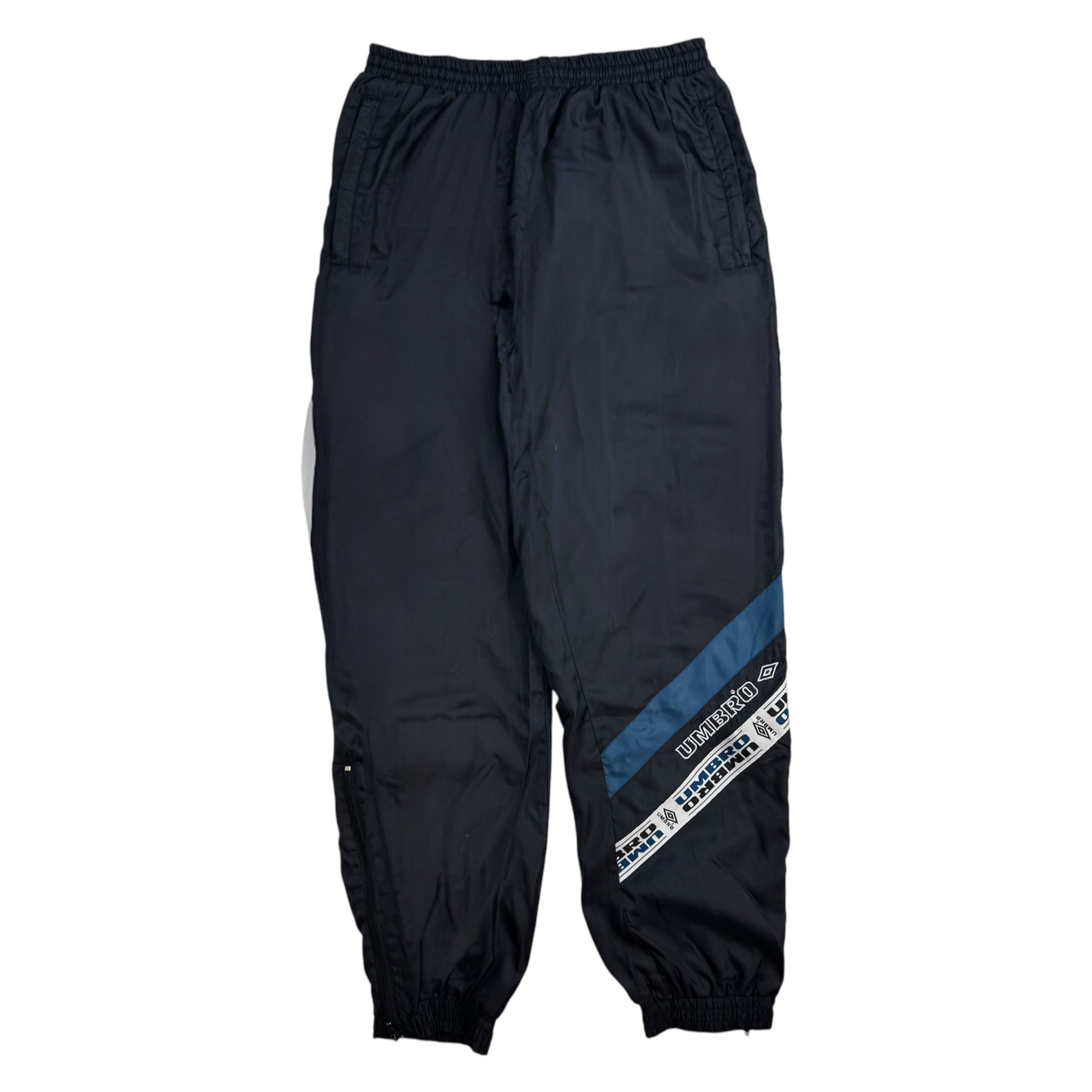 Vintage Umbro Wind Jogger Track Pants Navy Blue