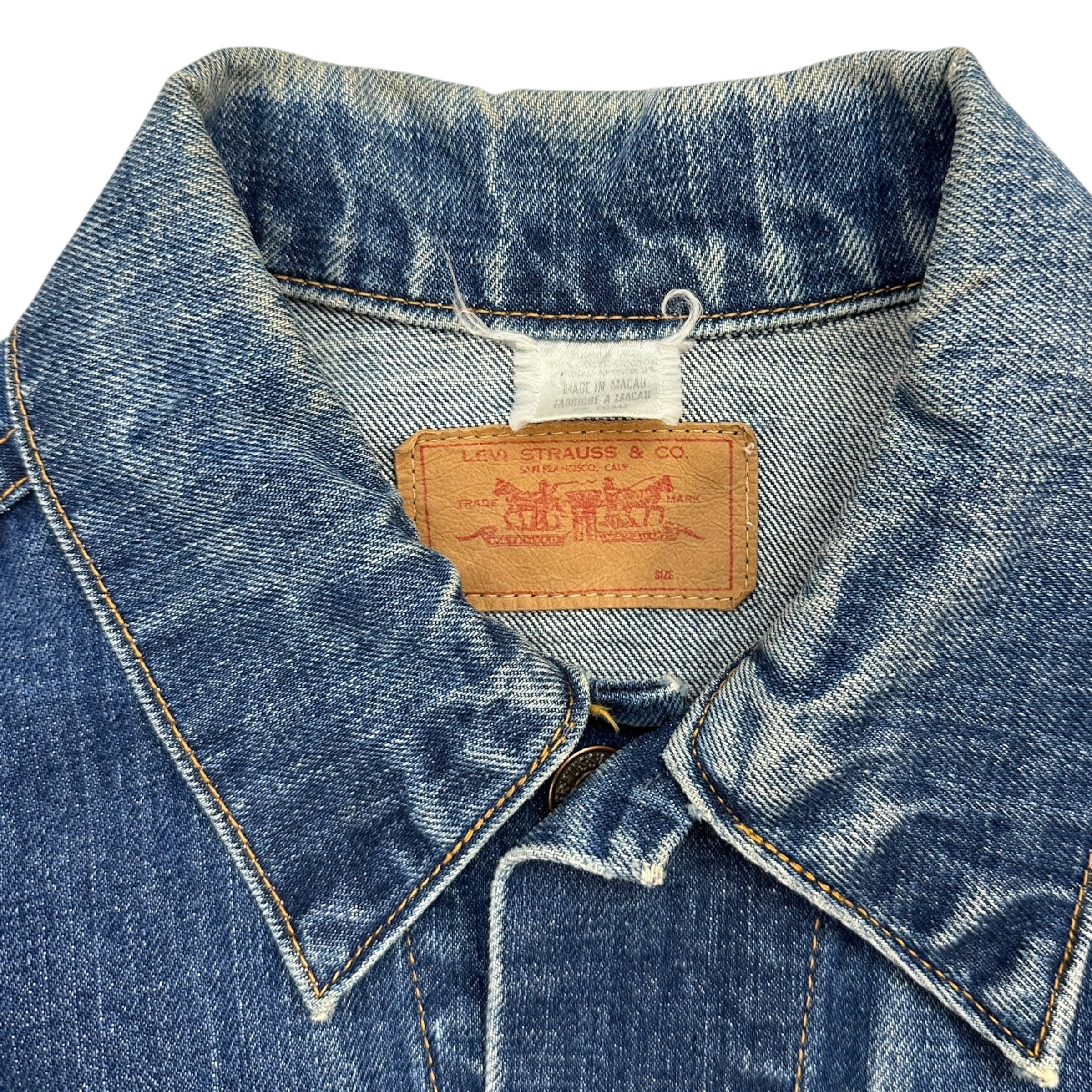 Vintage Levis Denim Trucker Jacket Indigo