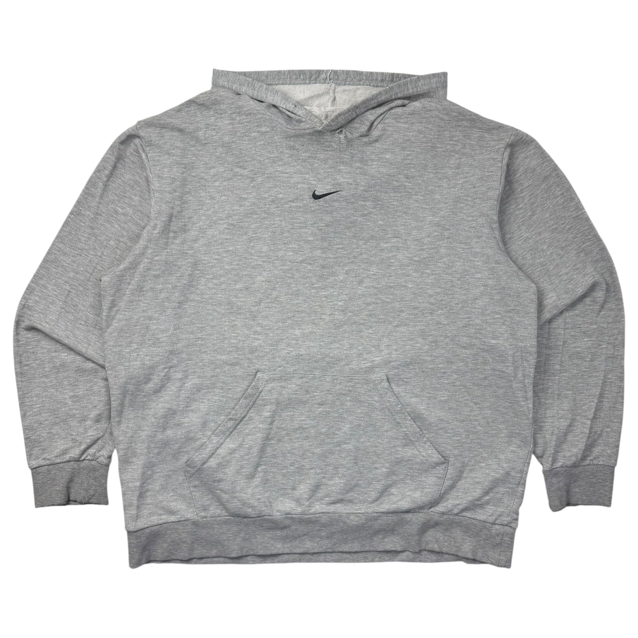 Vintage Nike Center Swoosh Hoodie Grey