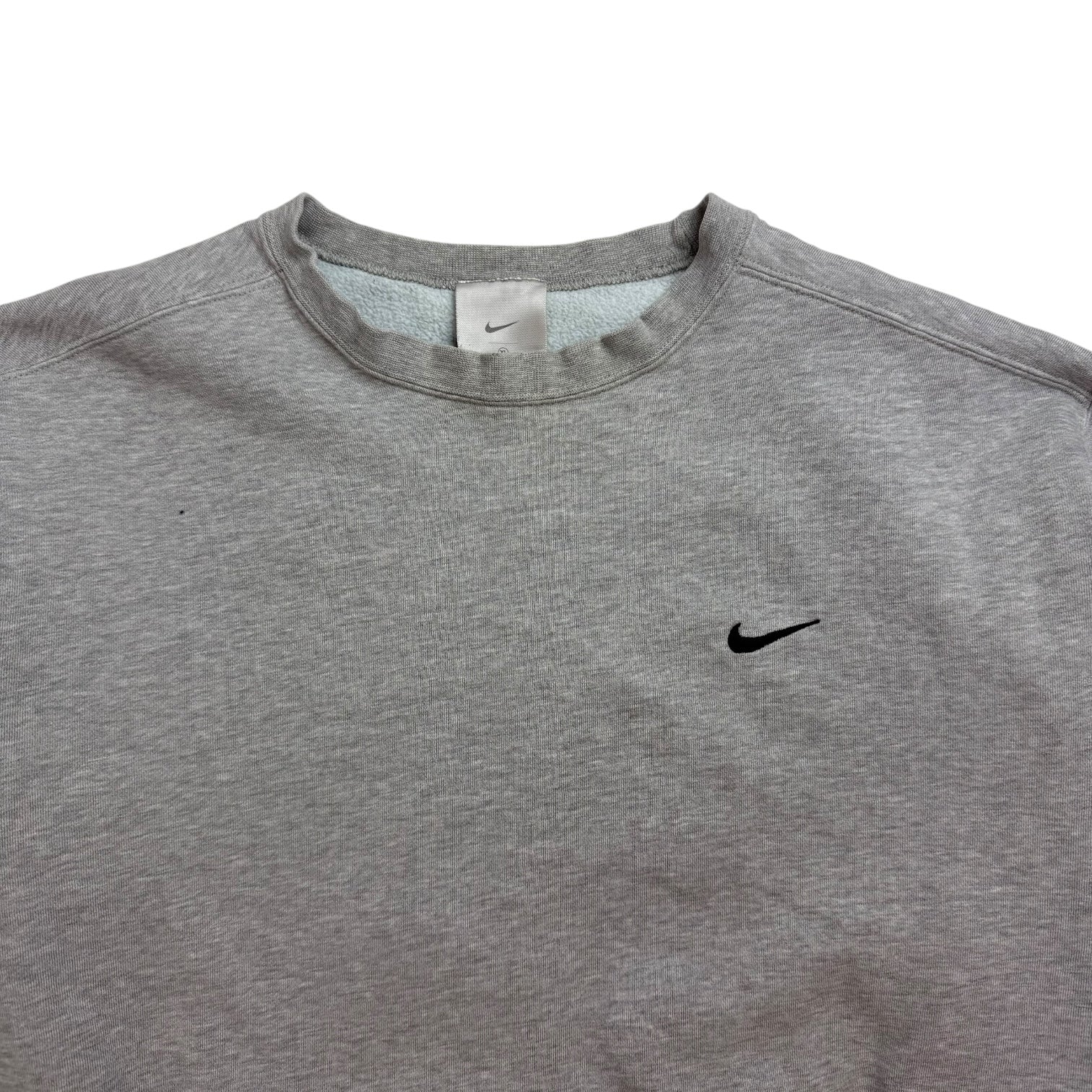 Vintage Nike Mini Swoosh Hoodie Grey