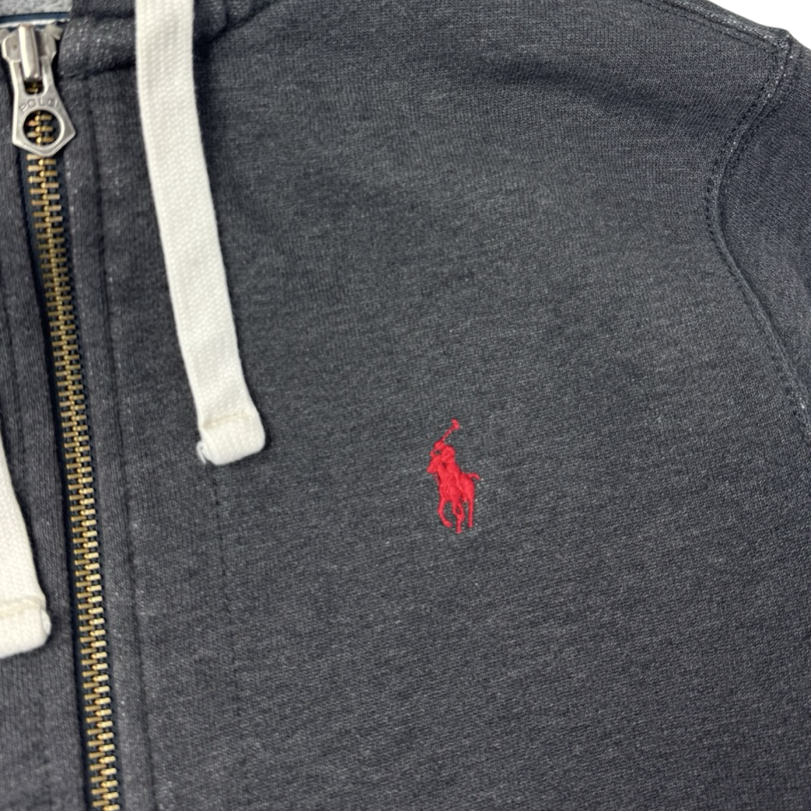 Vintage Polo Ralph Lauren Zip Up Hoodie Grey