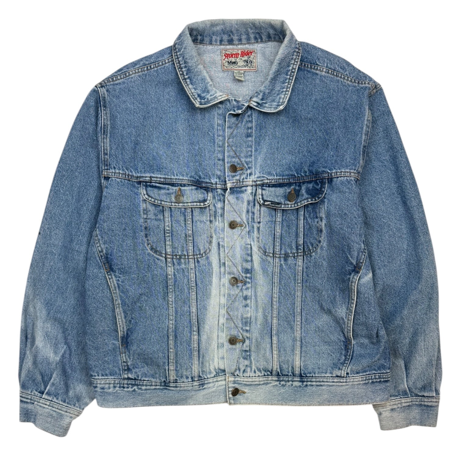 Vintage Storm Rider Denim Jacket Light Wash