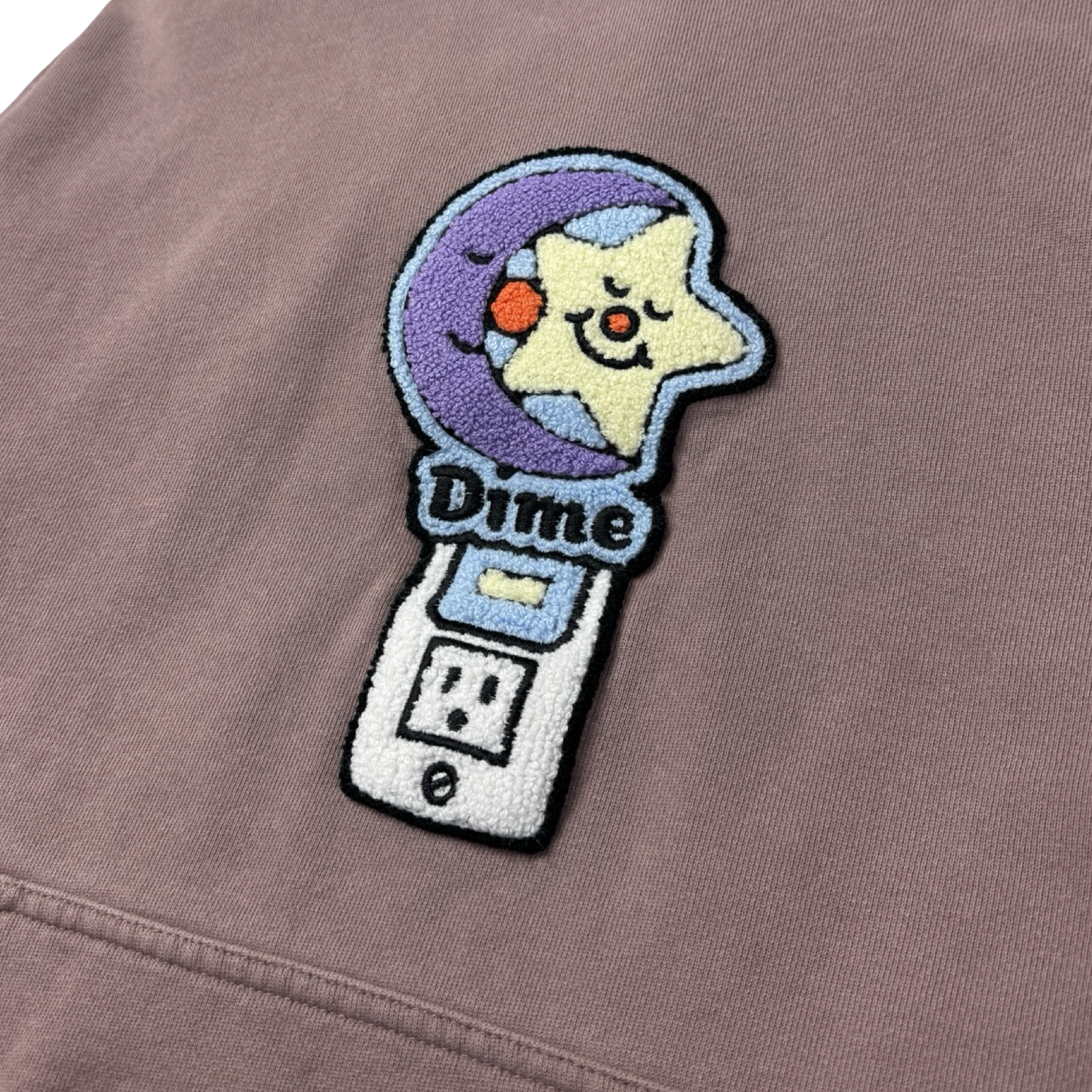 Dime Chenille Hoodie Twilight Mauve