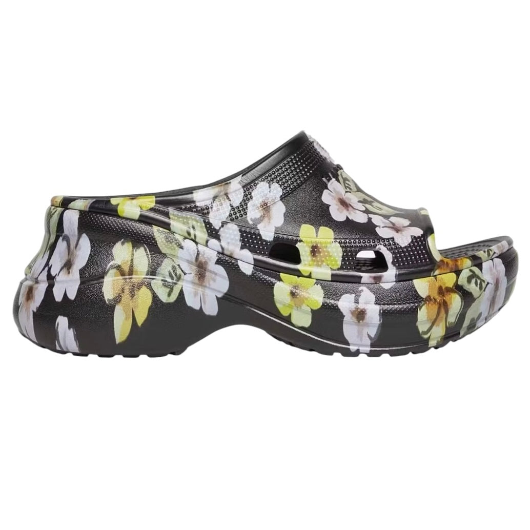 (W) Balenciaga X Crocs Pool Slide Sandals Floral (Used)