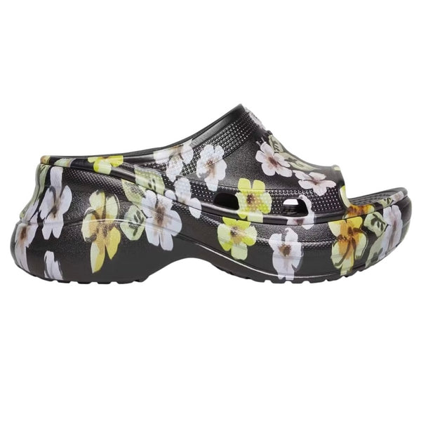 (W) Balenciaga X Crocs Pool Slide Sandals Floral (Used)