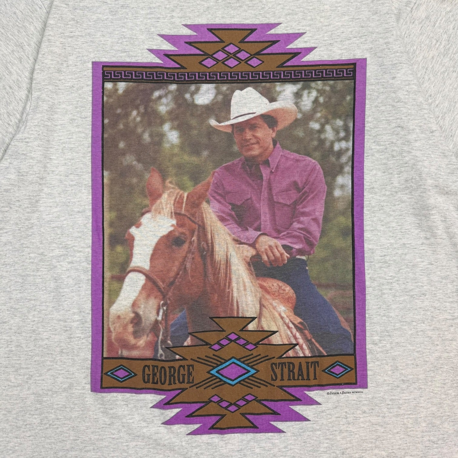 Vintage George Strait Tour Tee Grey