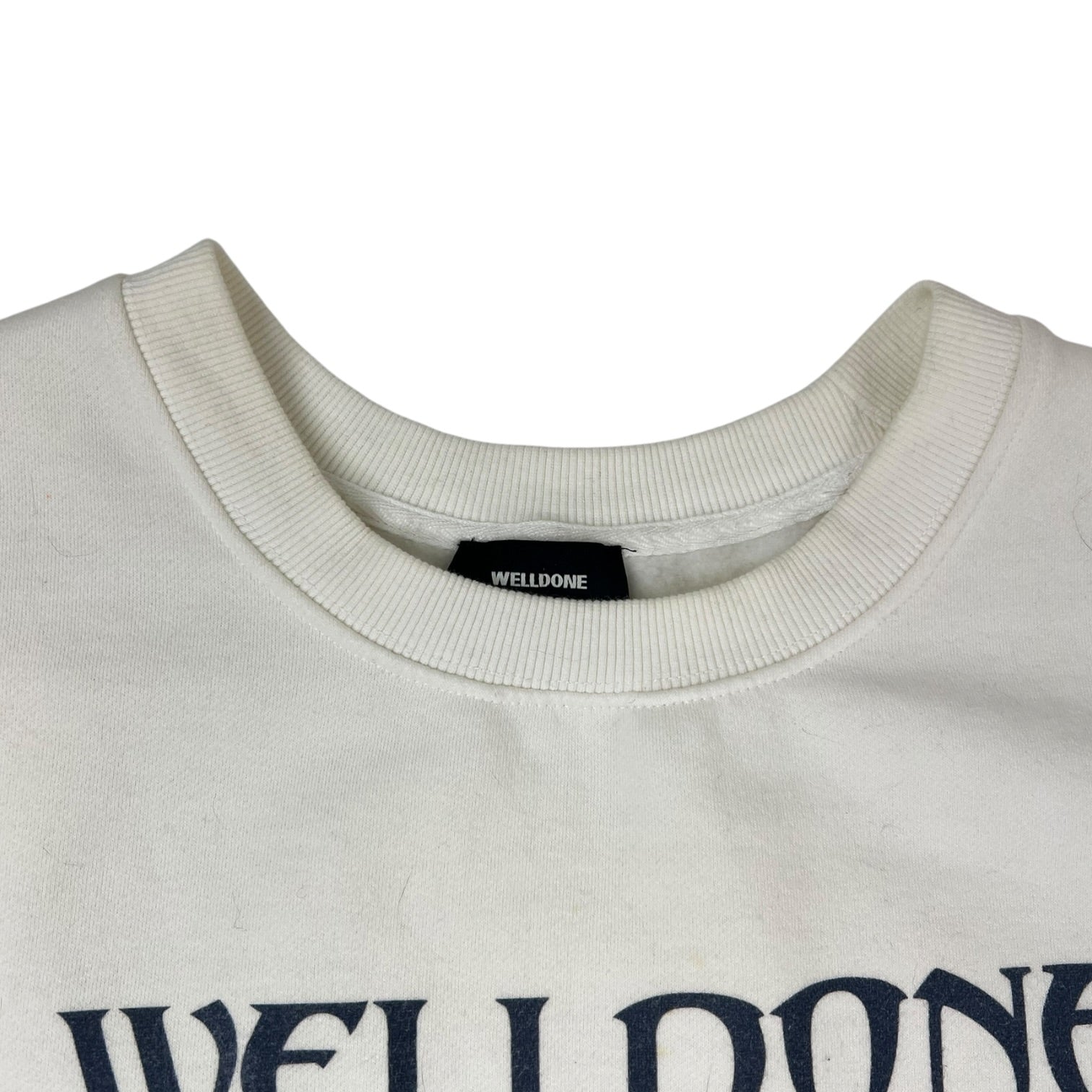 We11done Oversized Logo Print Sweatshirt