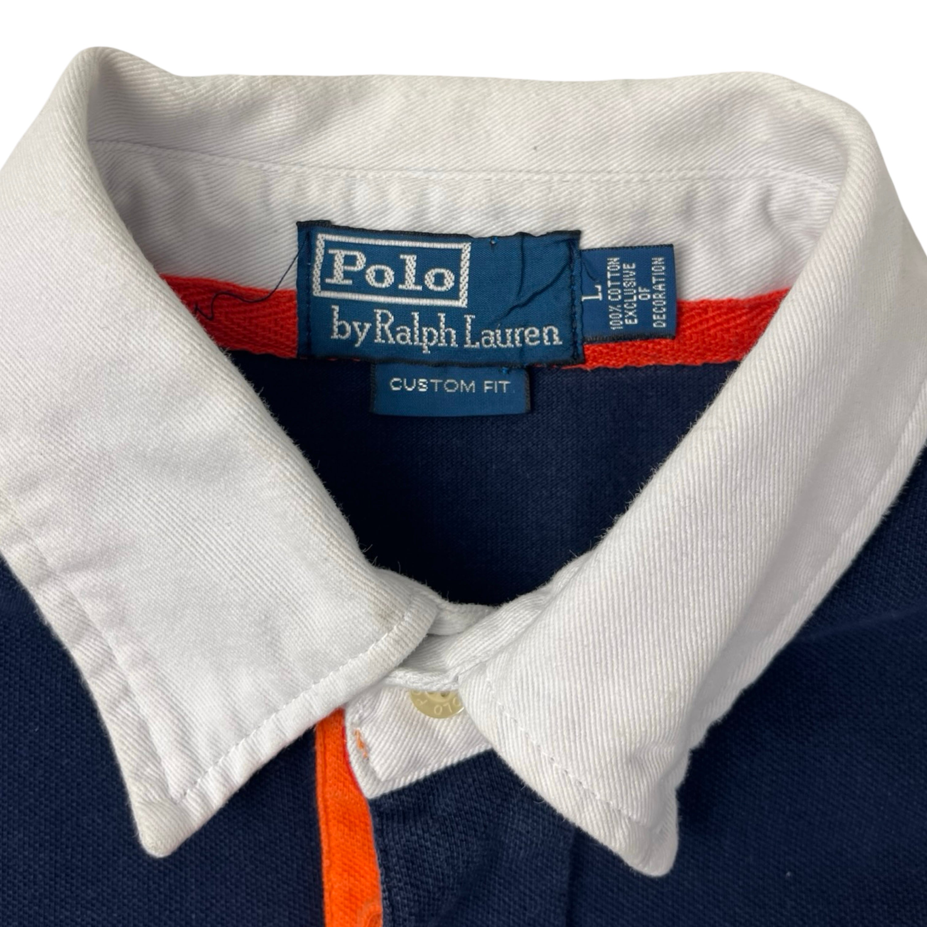 Vintage Polo Ralph Lauren Big Pony Polo Navy/White