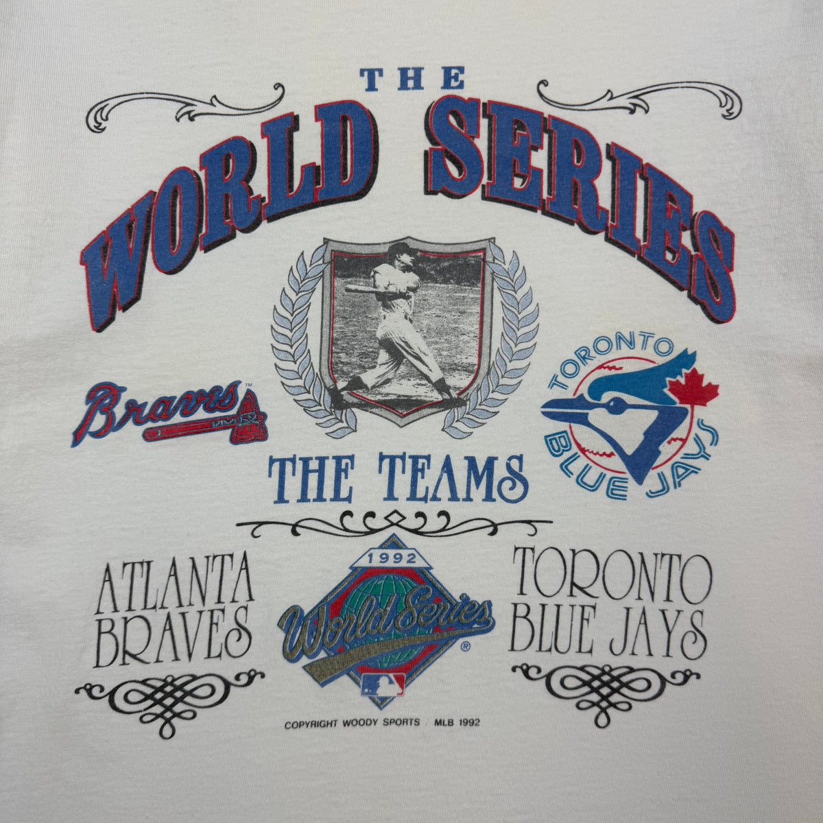 1992 Toronto Blue Jays World Series Tee White