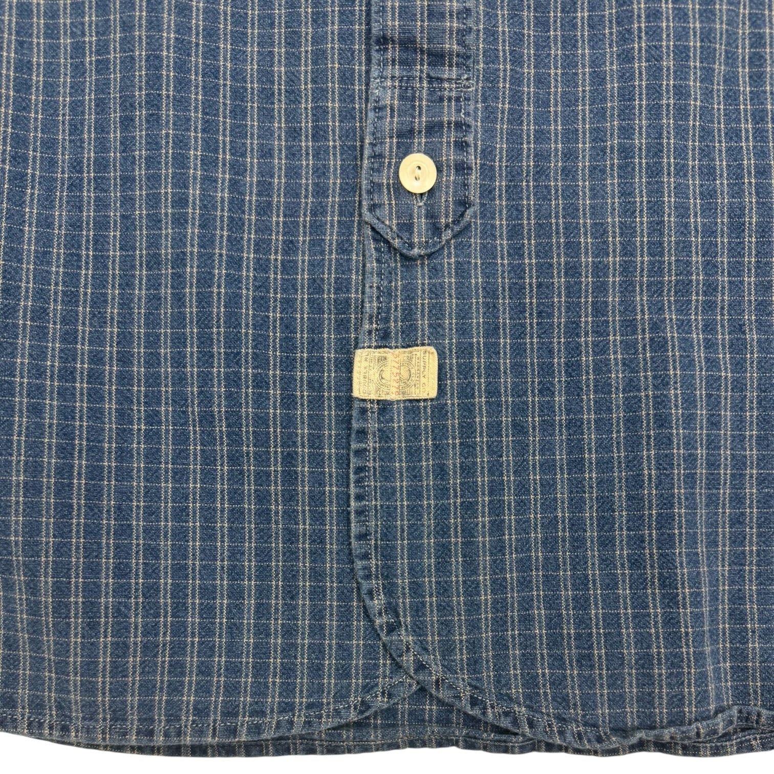 Ralph Lauren RRL Checkered Work Shirt Navy