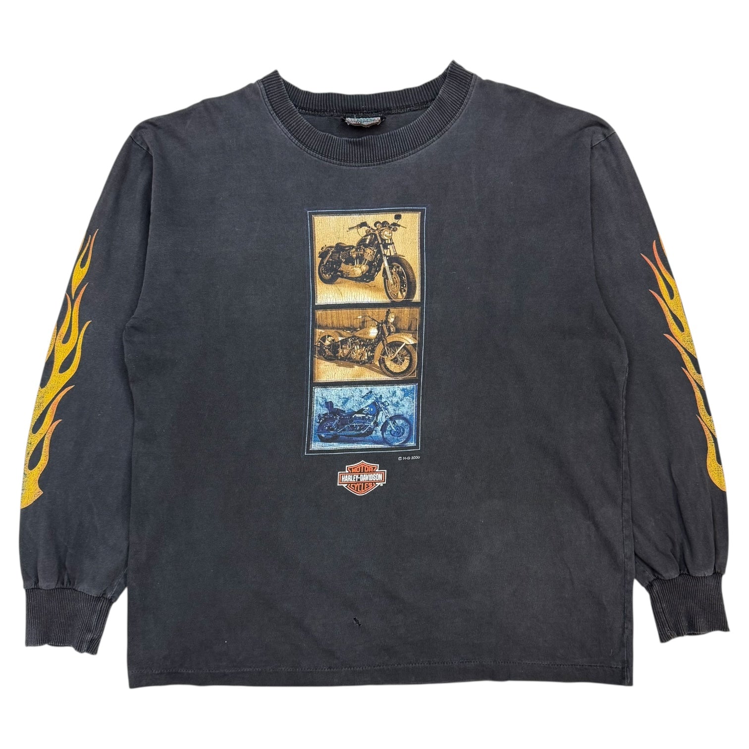 Vintage Harley Davidson Of Alberta L/S Tee Black