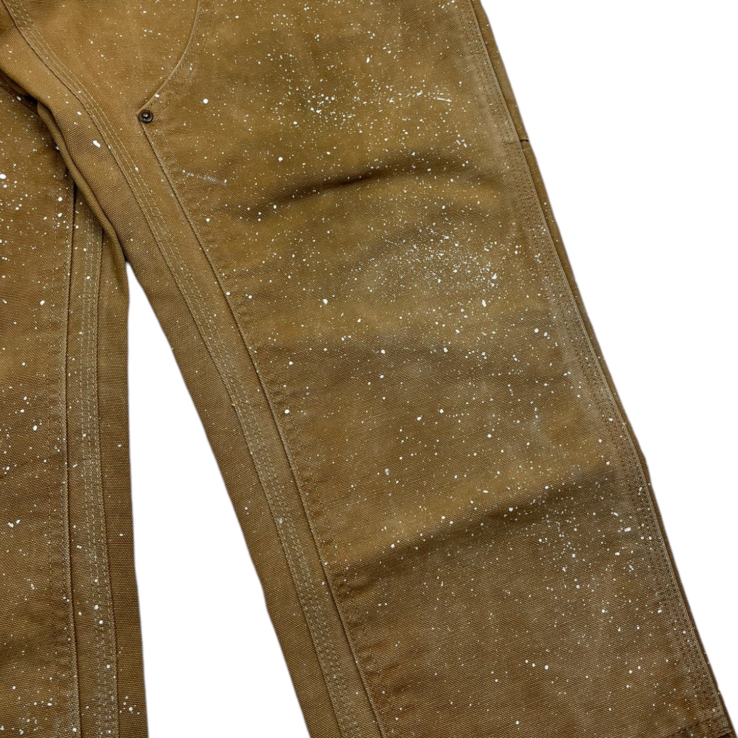 Carhartt Double Knees Paint Splatter Brown