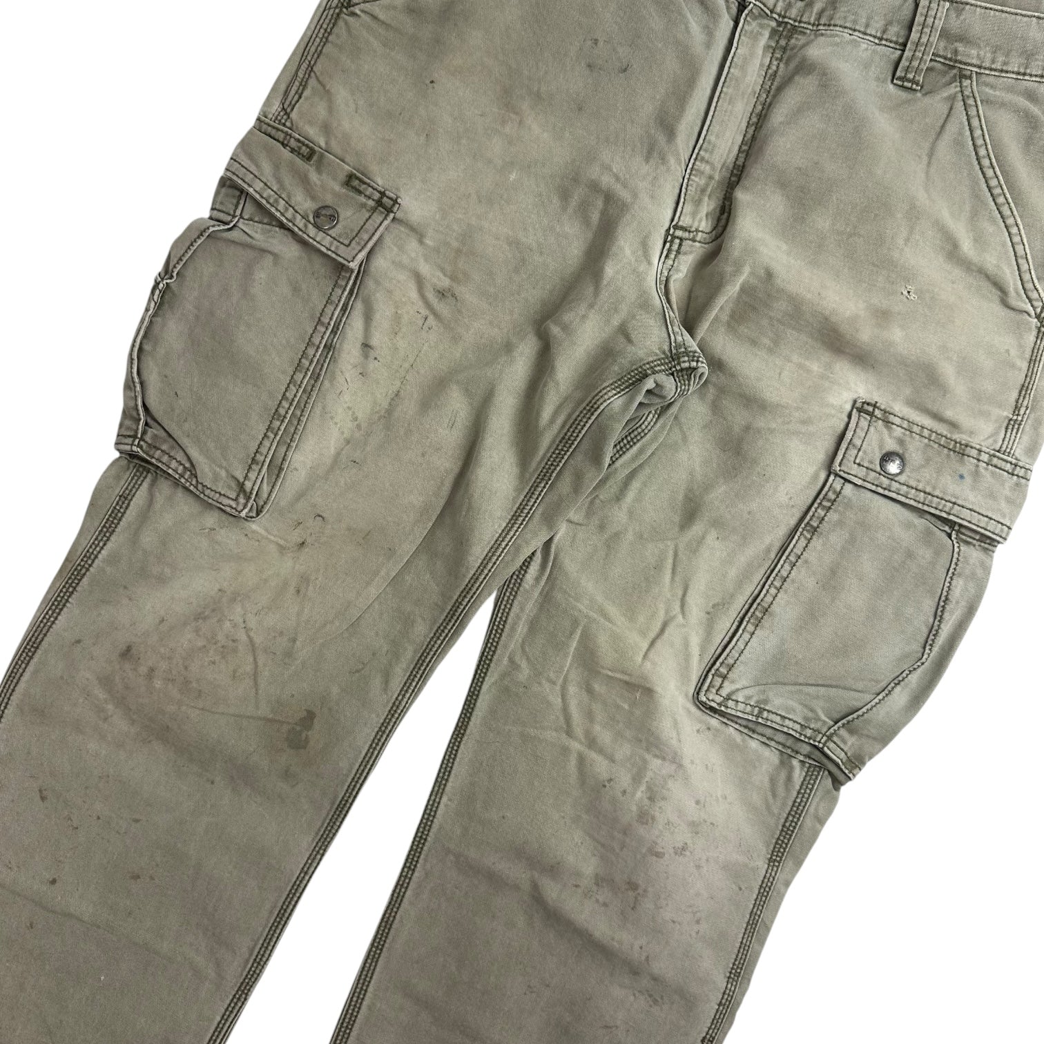 Vintage Carhartt Cargo Carpenter Pants Tan