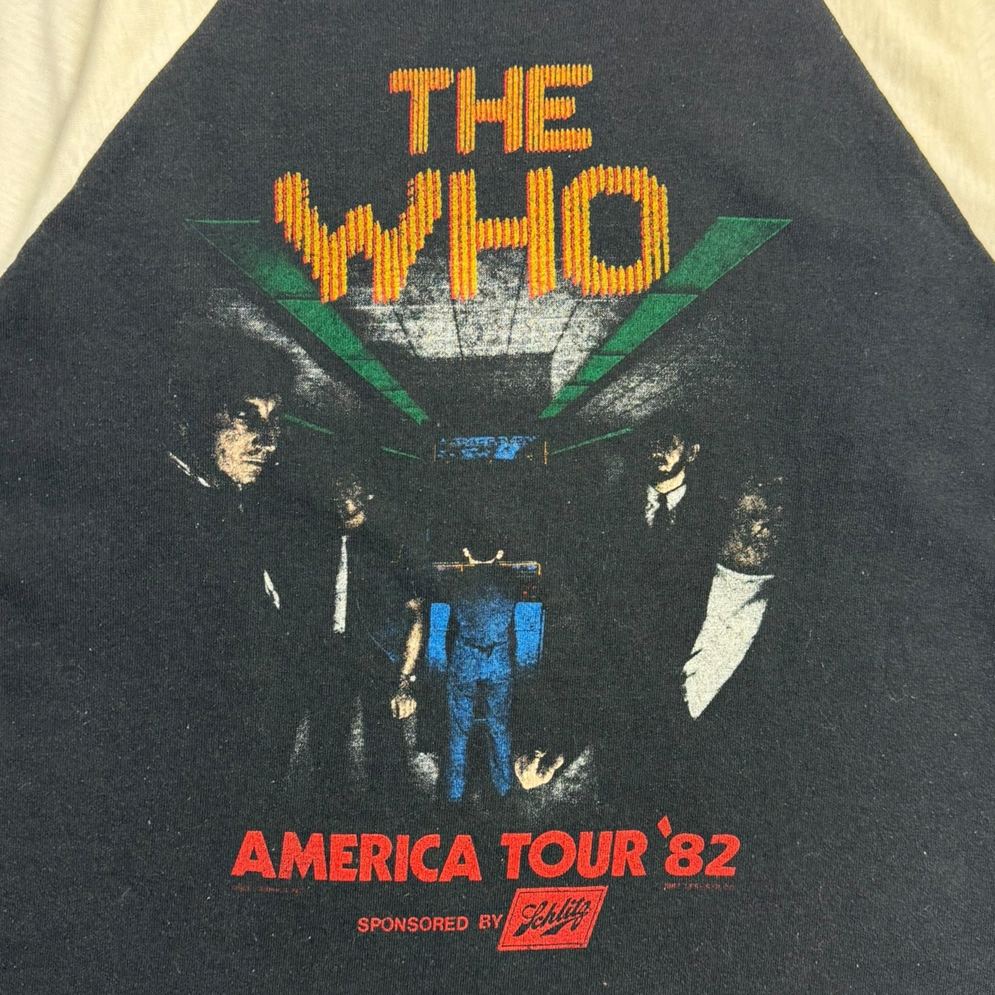 1982 The Who North American Tour Raglan T-Shirt