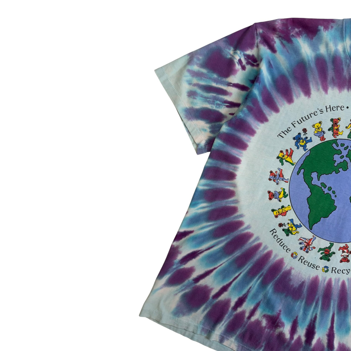 Vintage 1992 Grateful Deal “Reduce Reuse Recycle” Tie Dye T-Shirt