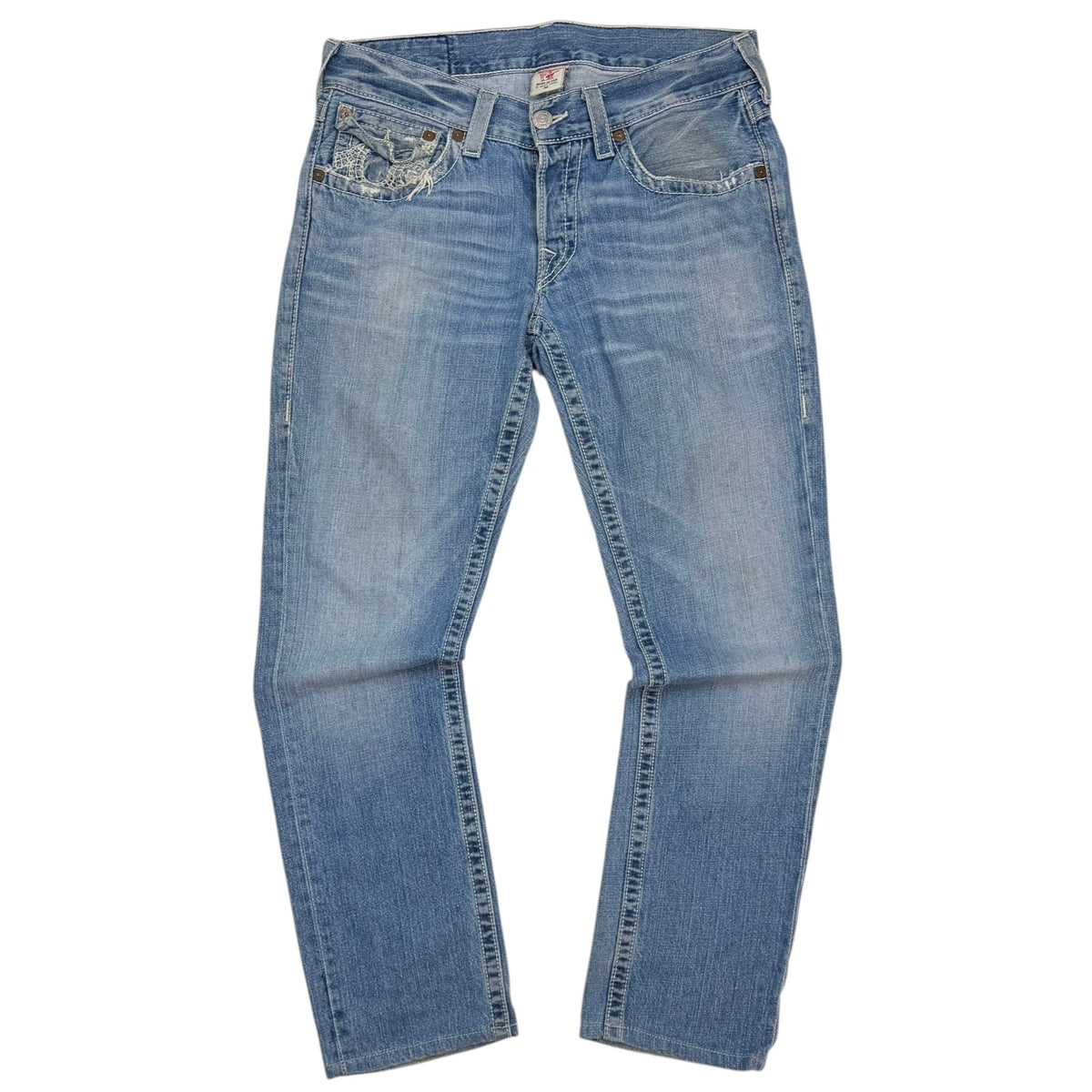 Vintage True Religion Slim Fit Jeans Blue