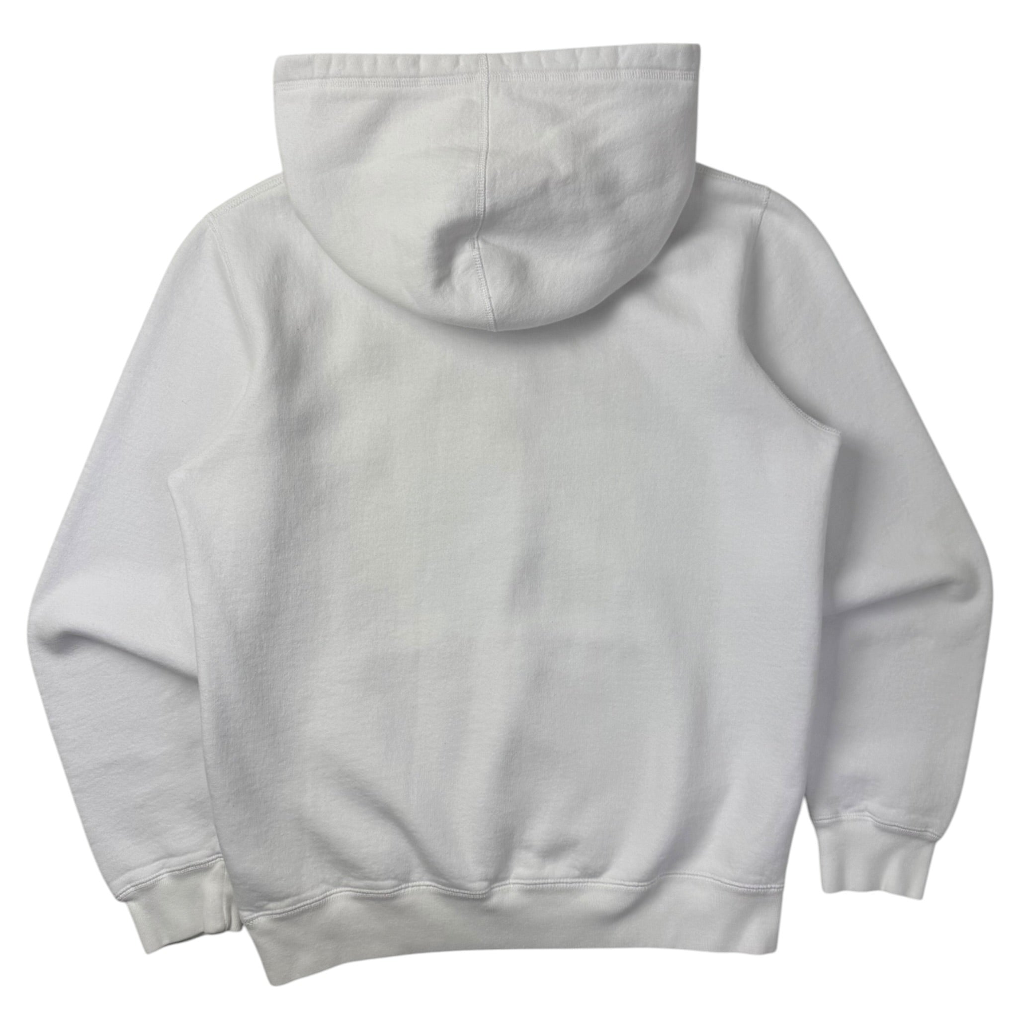 OVO Embroidered Spellout Flag Hoodie White