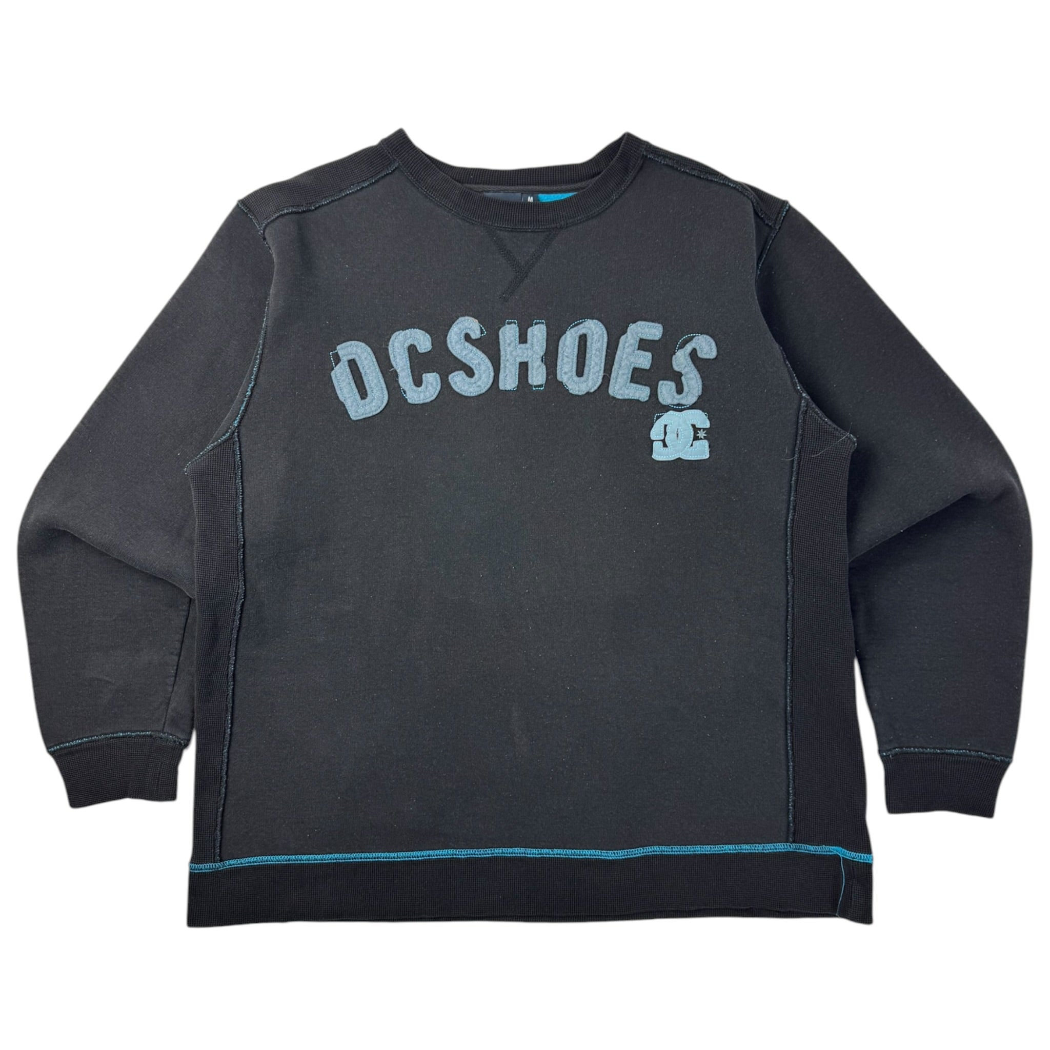 Vintage DC Shoes Spellout Embroidered Crewneck