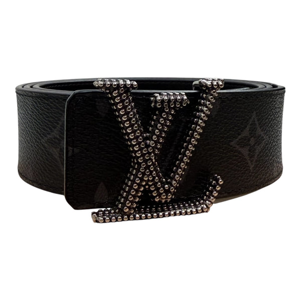 Louis Vuitton Studded Monogram Belt Black