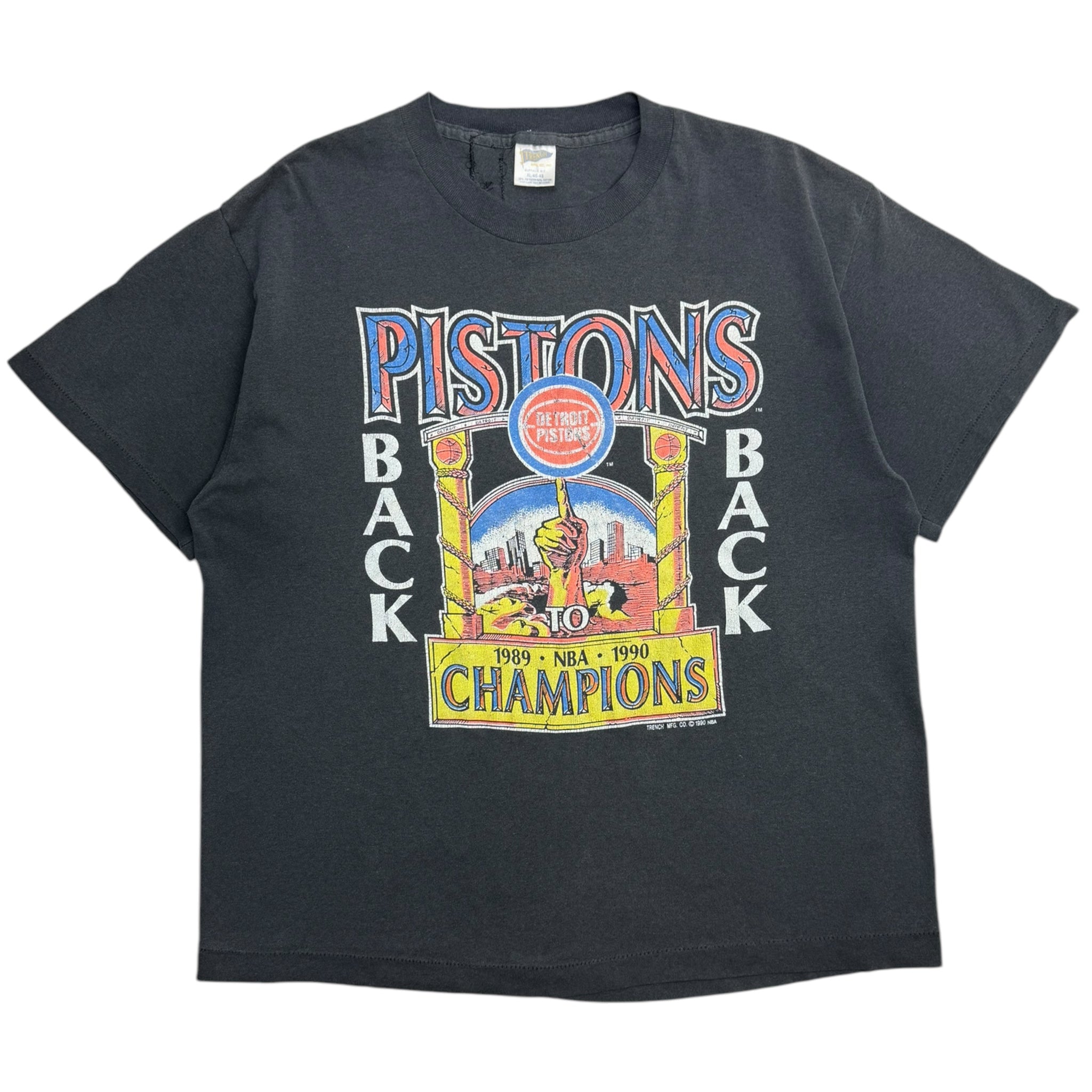 1990 Detroit Pistons "Back To Back' Champs T-Shirt