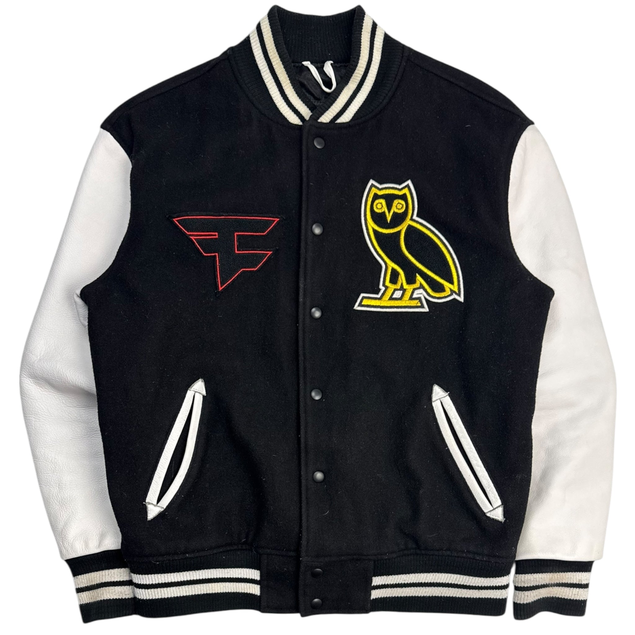 OVO x Faze Clan Varsity Jacket Black