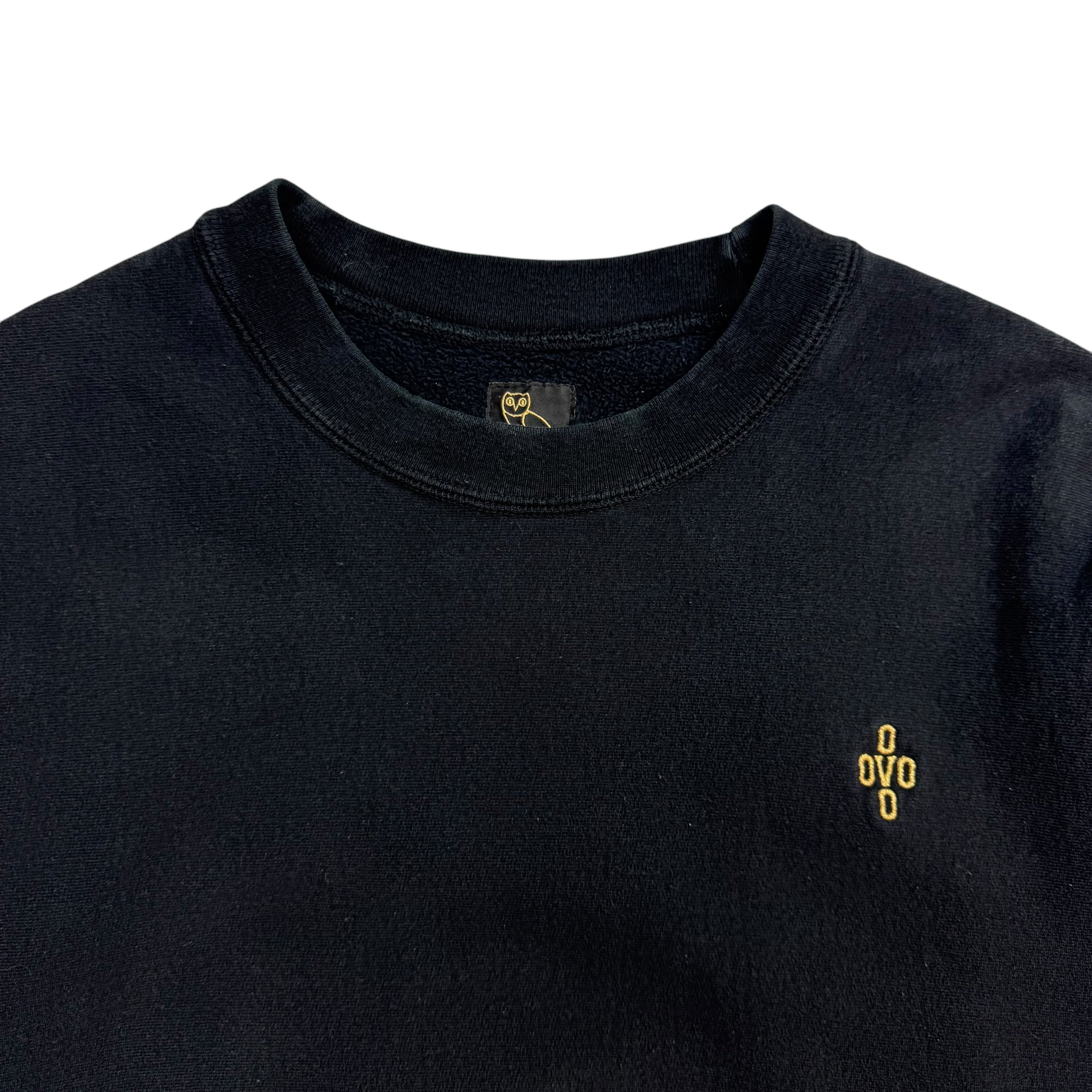 OVO Corner Logo Crewneck Black