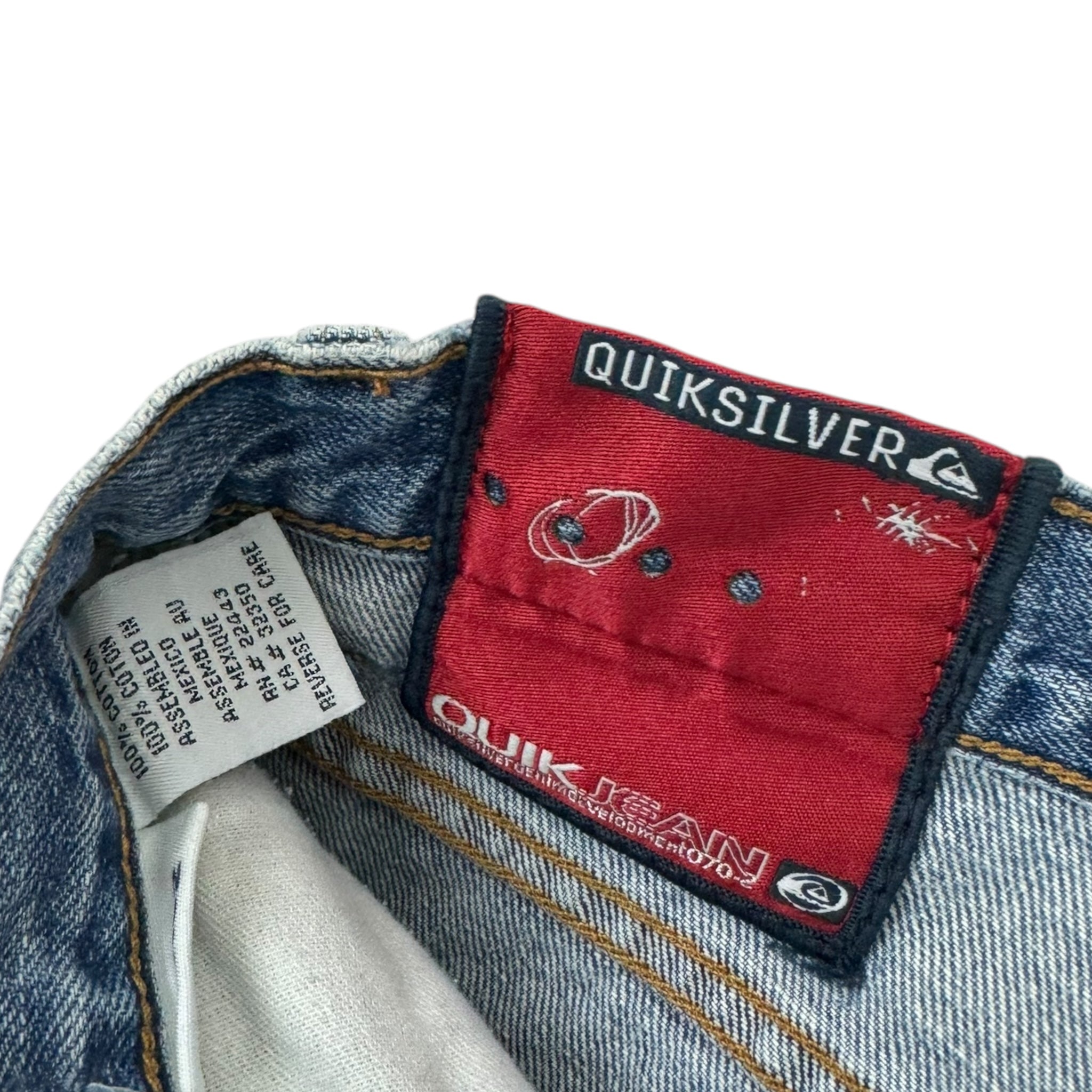 Vintage Y2K Quiksilver Embroidered Parts Denim Jeans