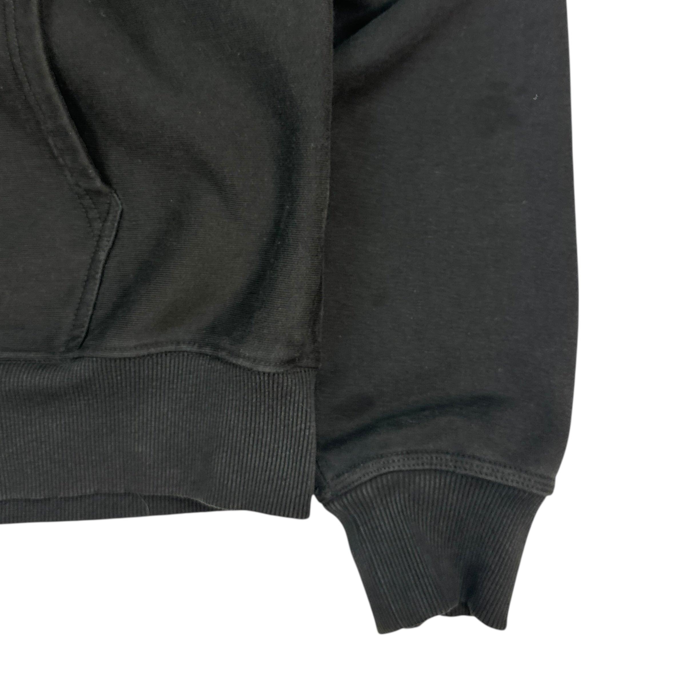 Stussy Classic Logo Zip Up Hoodie Black