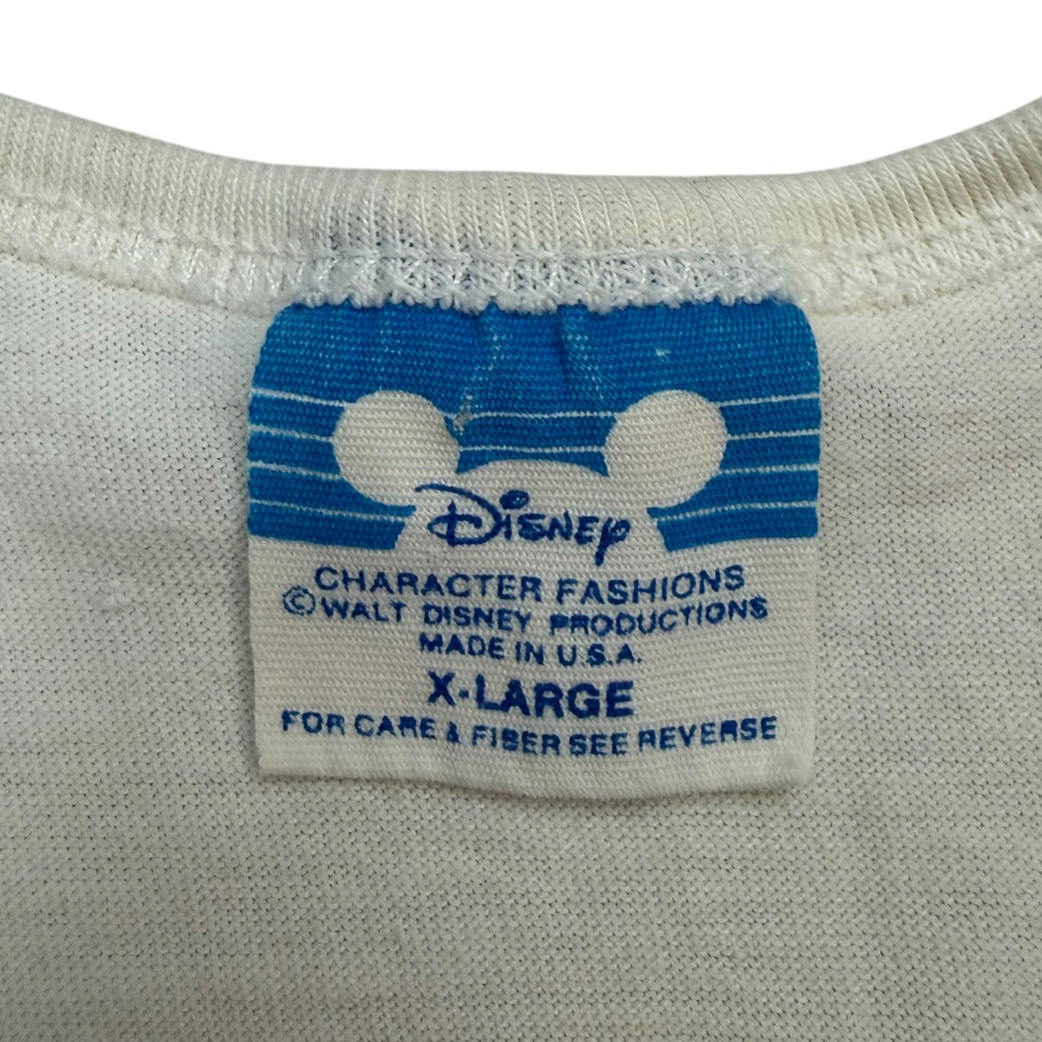 (W) Vintage Mickey Mouse Cropped Tank Top White
