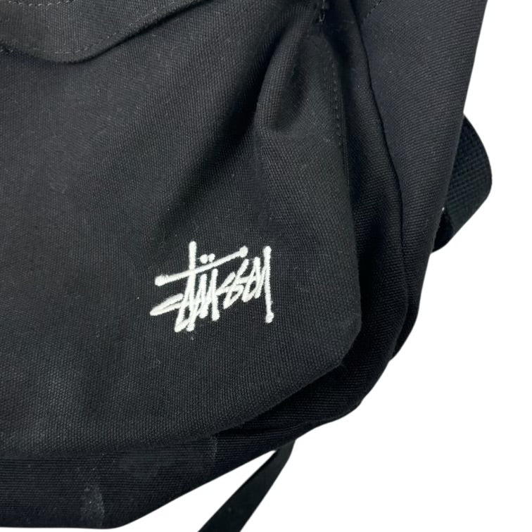 Stussy Canvas Backpack Washed Black
