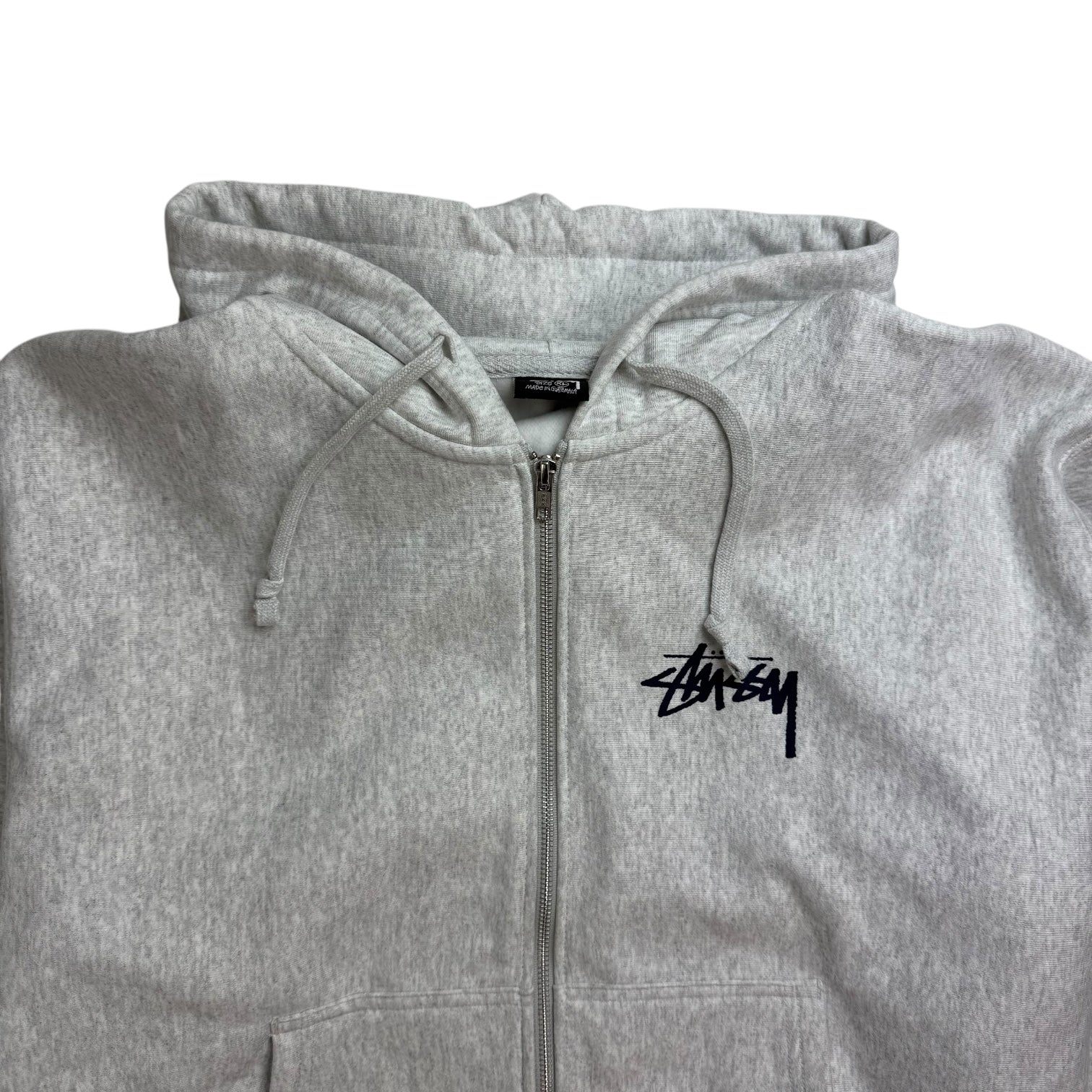 Stussy Dragons Zip Hoodie Ash Heather