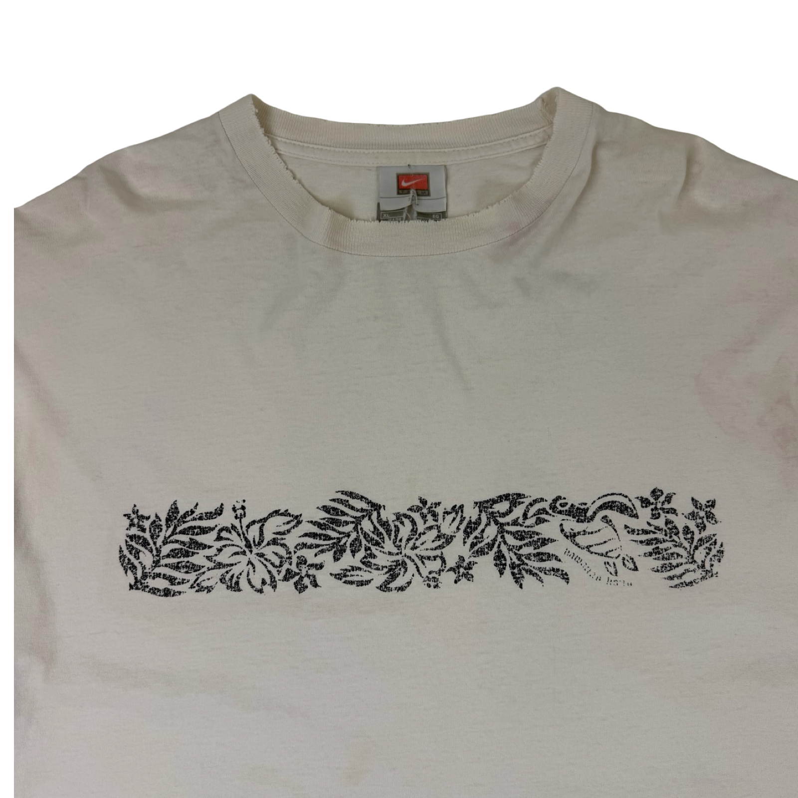 Vintage Team Nike Long Sleeve Floral Shirt White