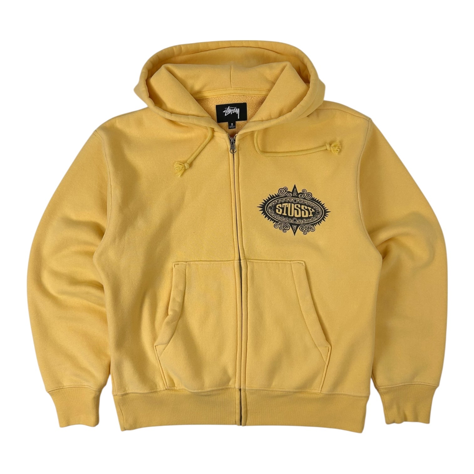 Stussy Mantra Zip-Up Hoodie Yellow