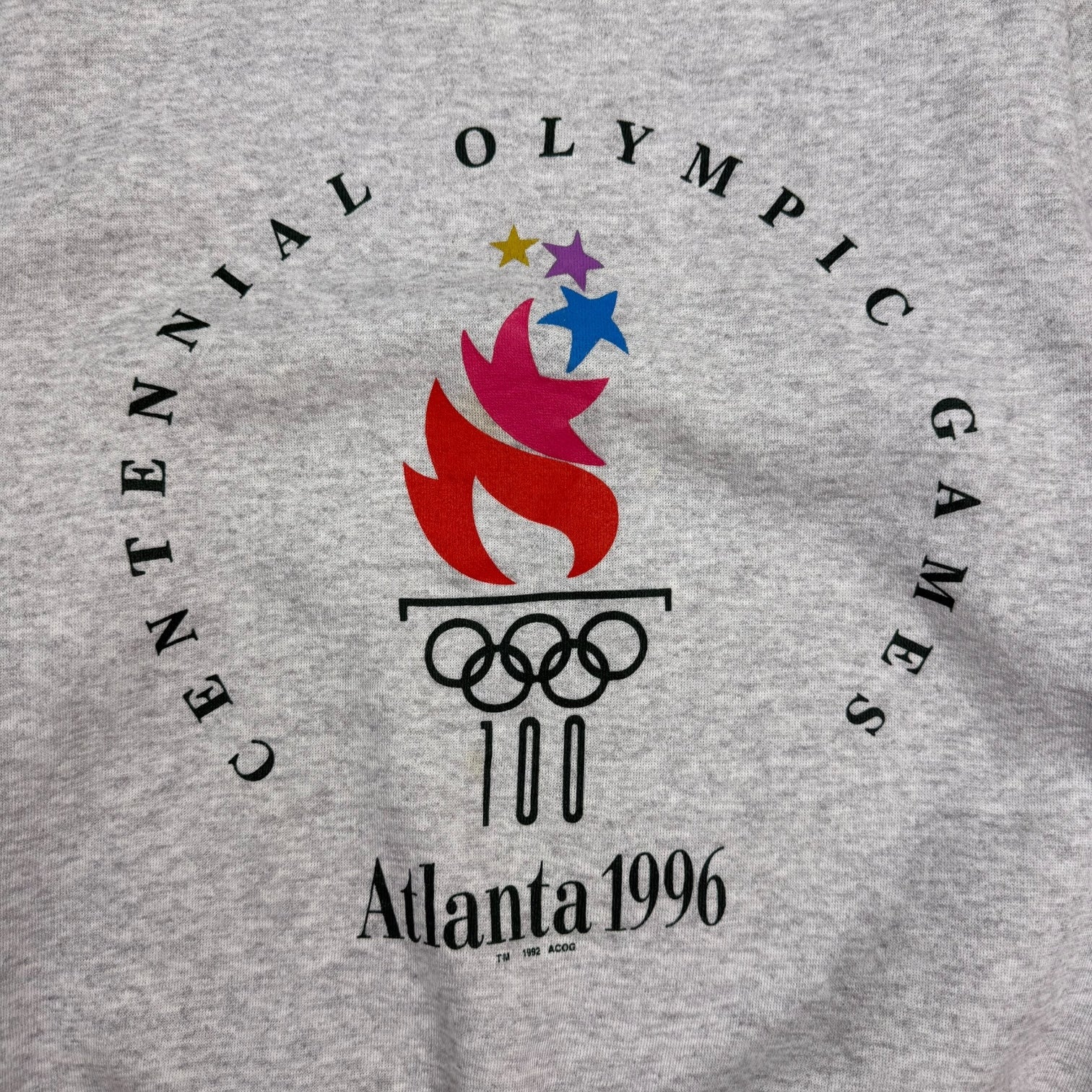 1996 Champion Atlanta Olympics Crewneck Grey