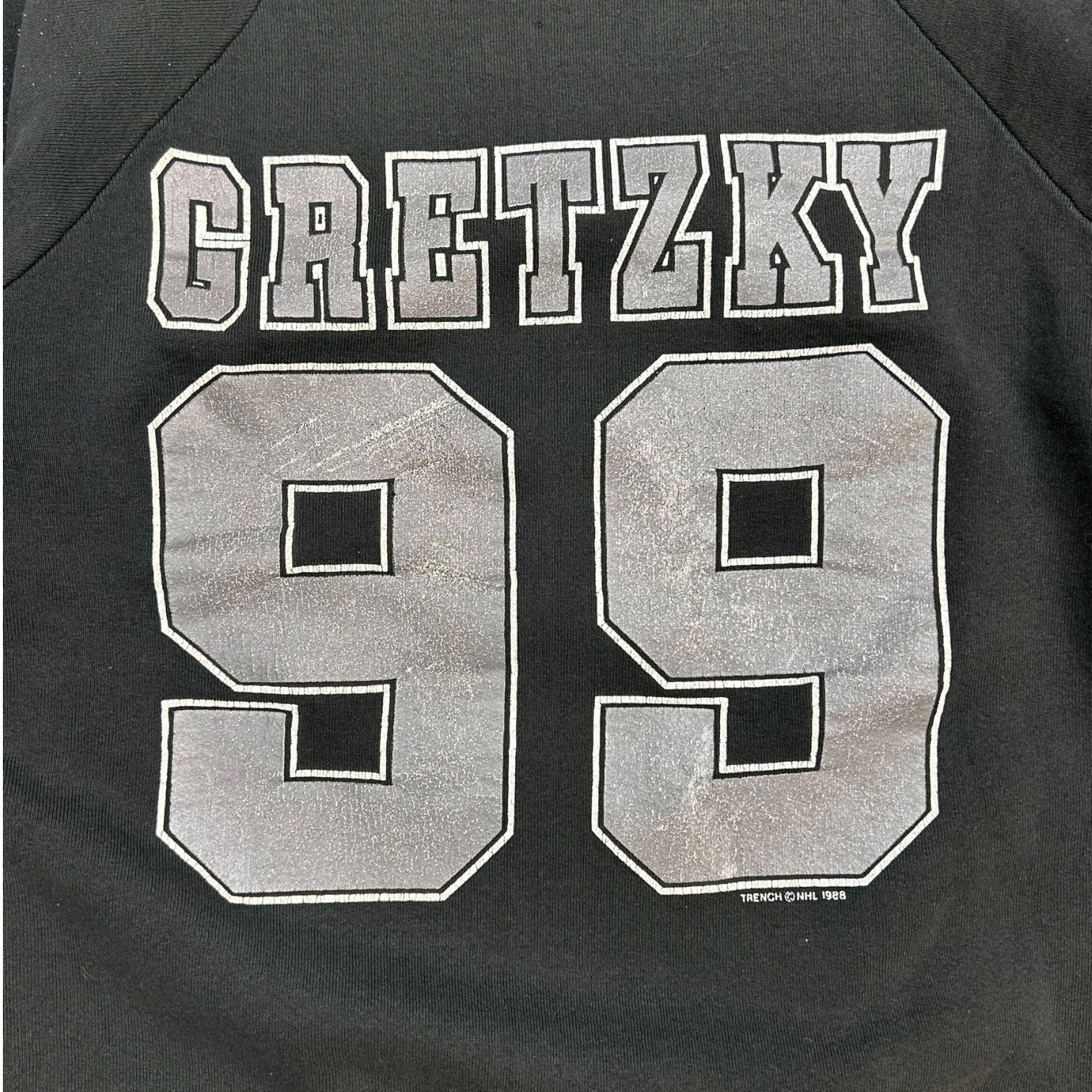 Vintage 1988 Los Angeles Kings Wayne Gretzky Crewneck Black